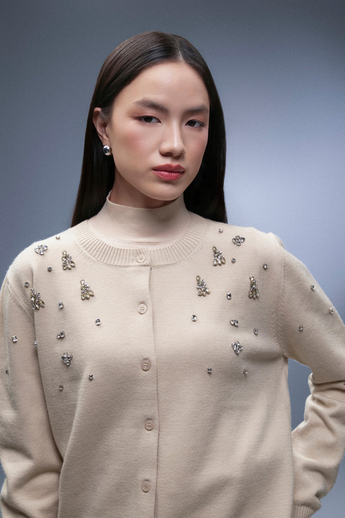 Estelle Beads Knit Cardigan