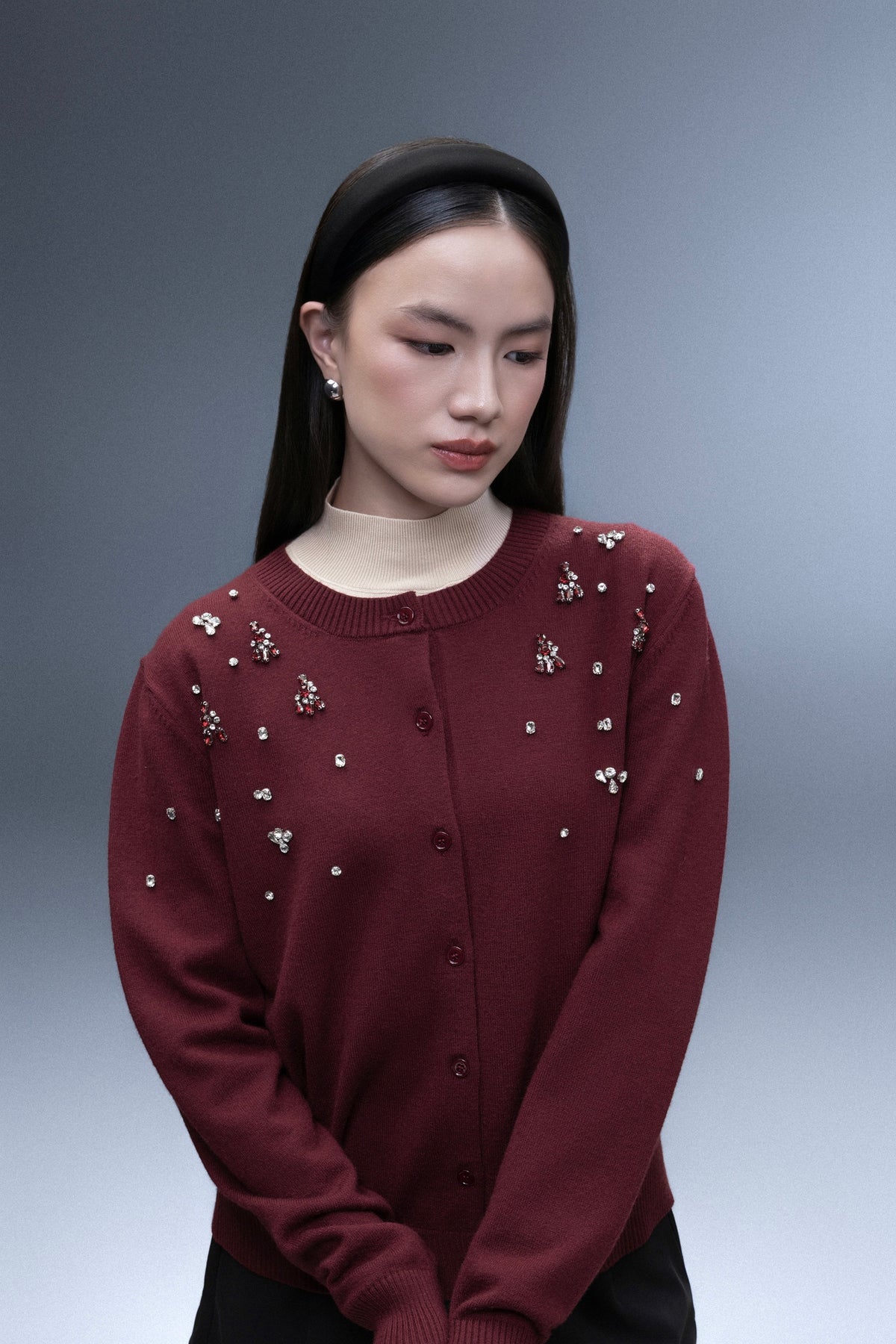 Estelle Beads Knit Cardigan