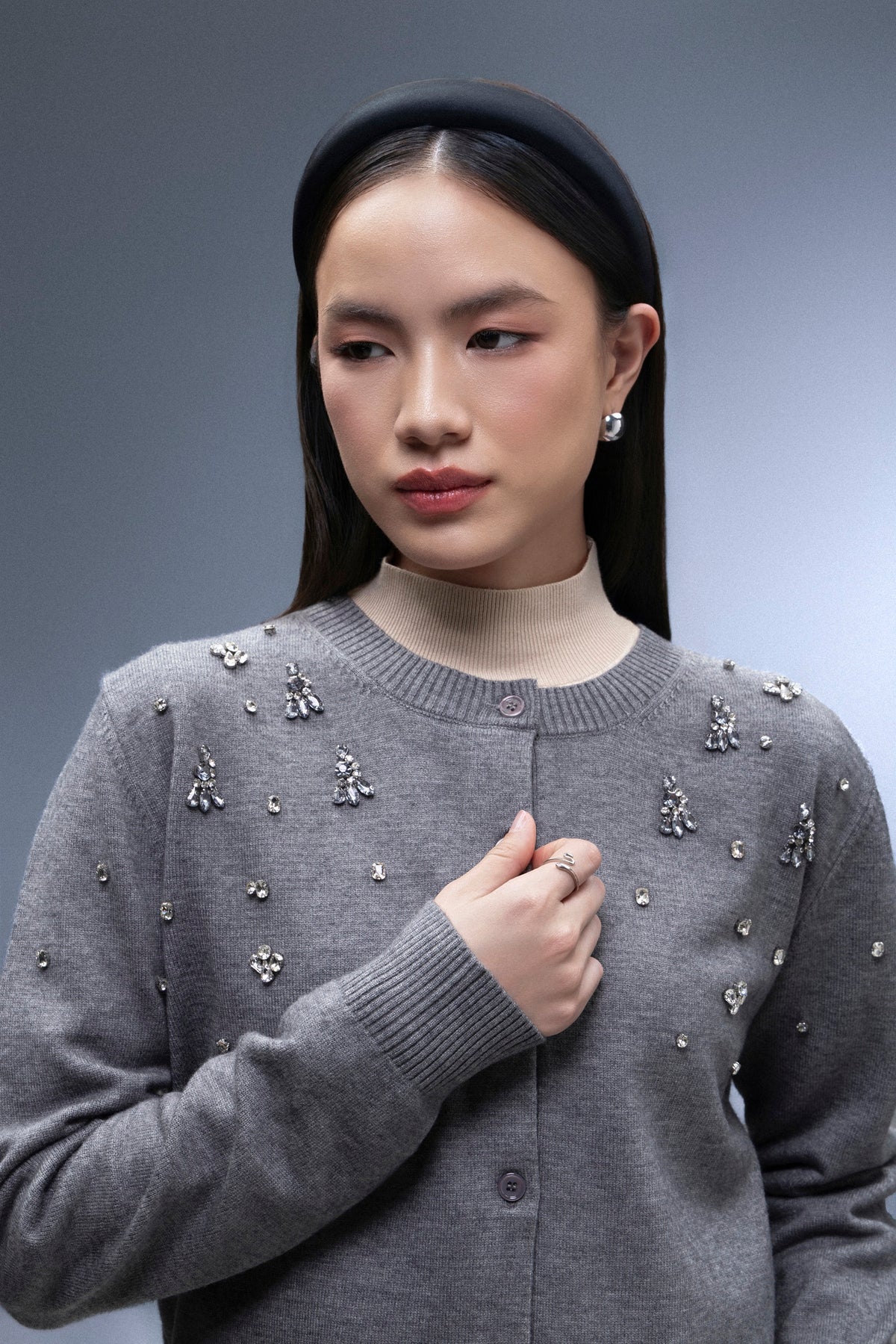 Estelle Beads Knit Cardigan