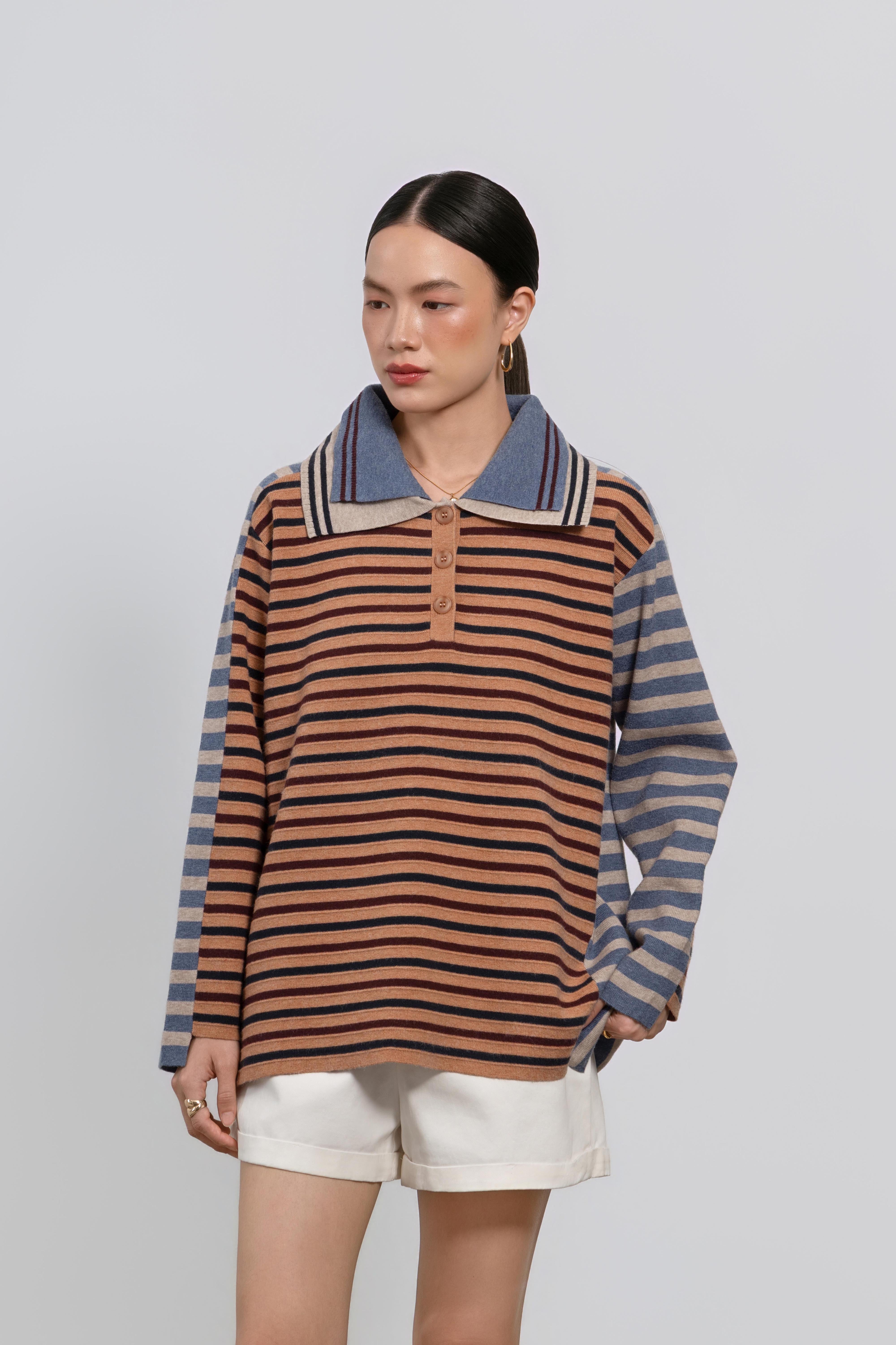 Bowie Polo Sweater - Premium Casual Knitwear