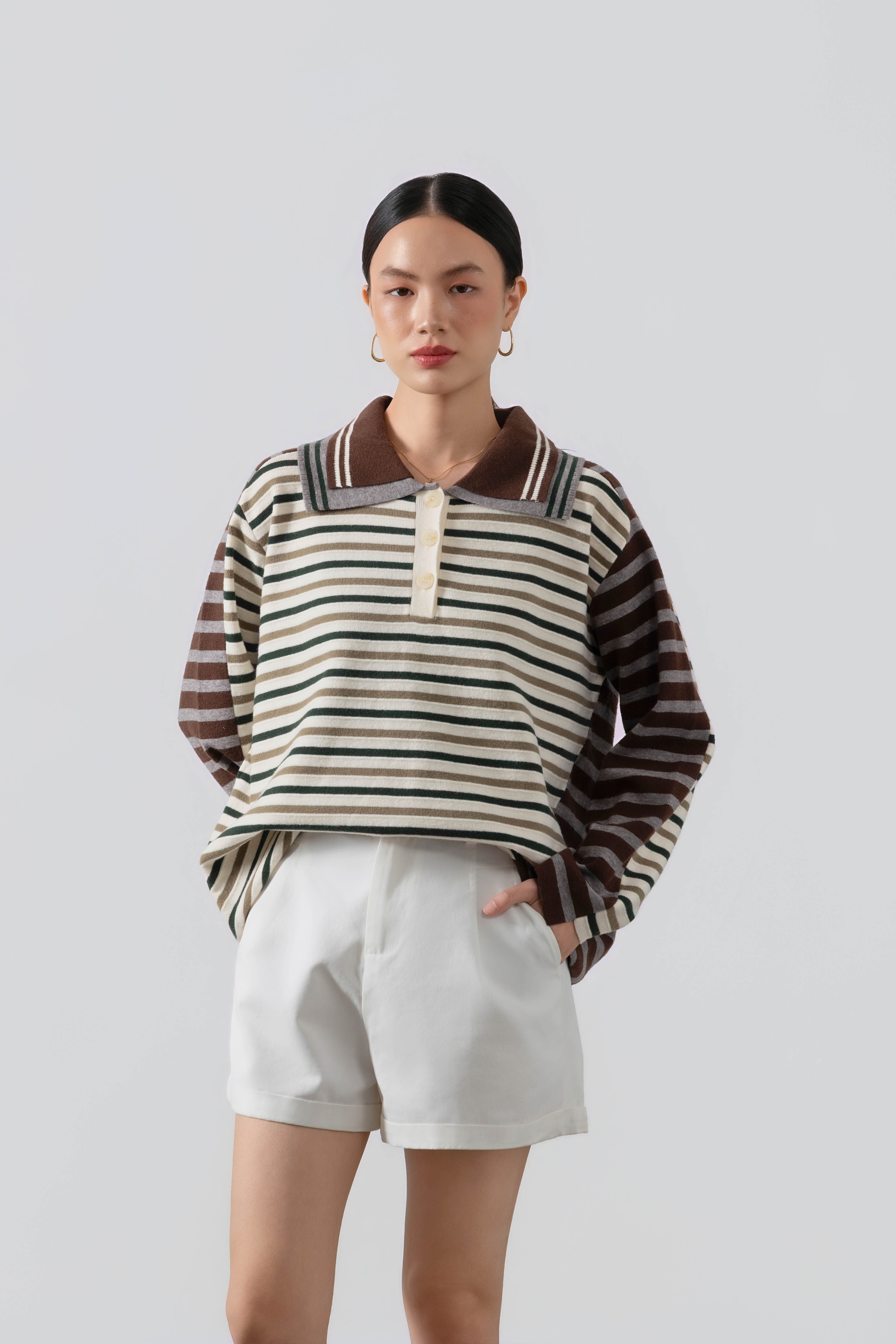 Bowie Polo Sweater - Premium Casual Knitwear