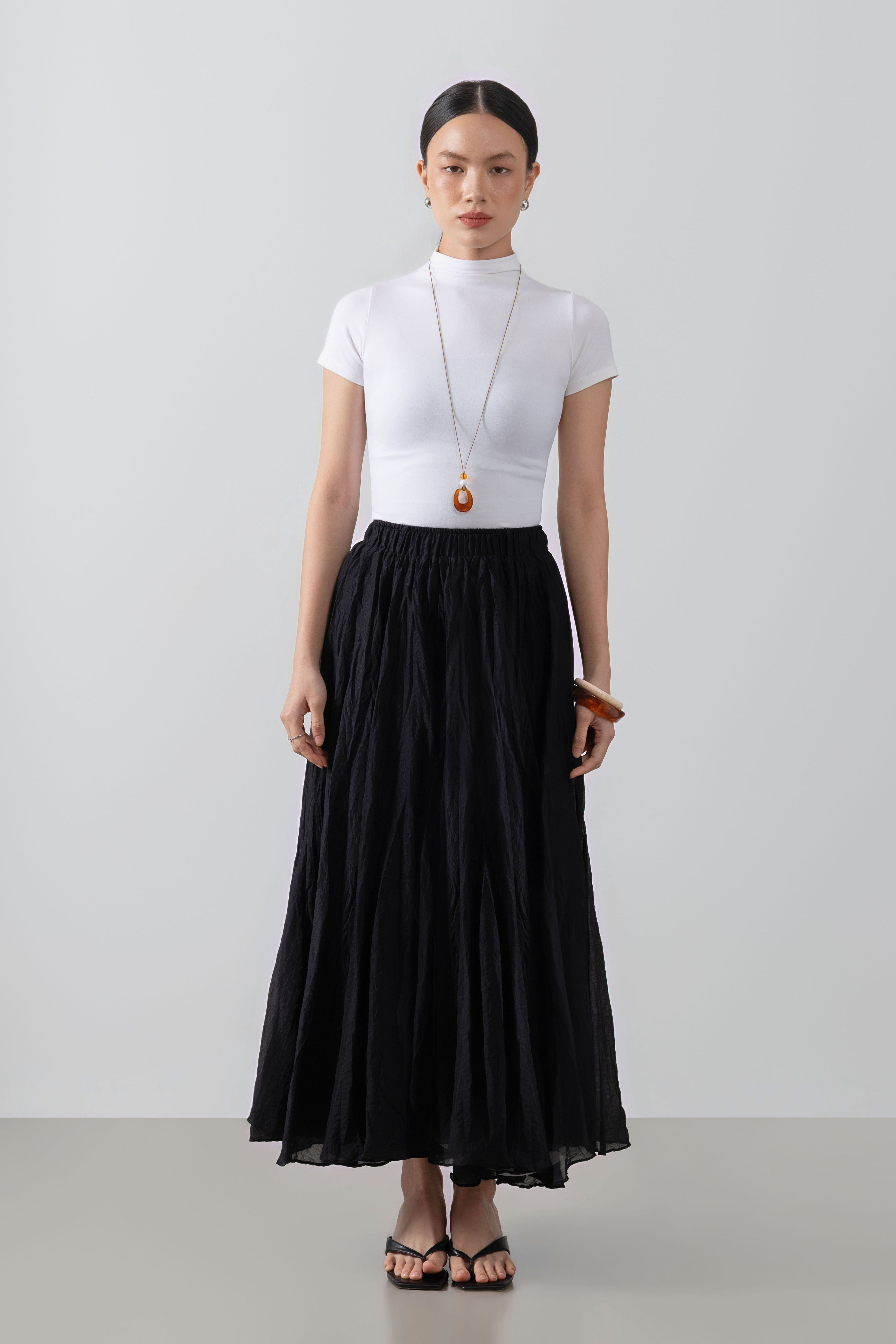 Alara Skirt – Crinkle Maxi Skirt