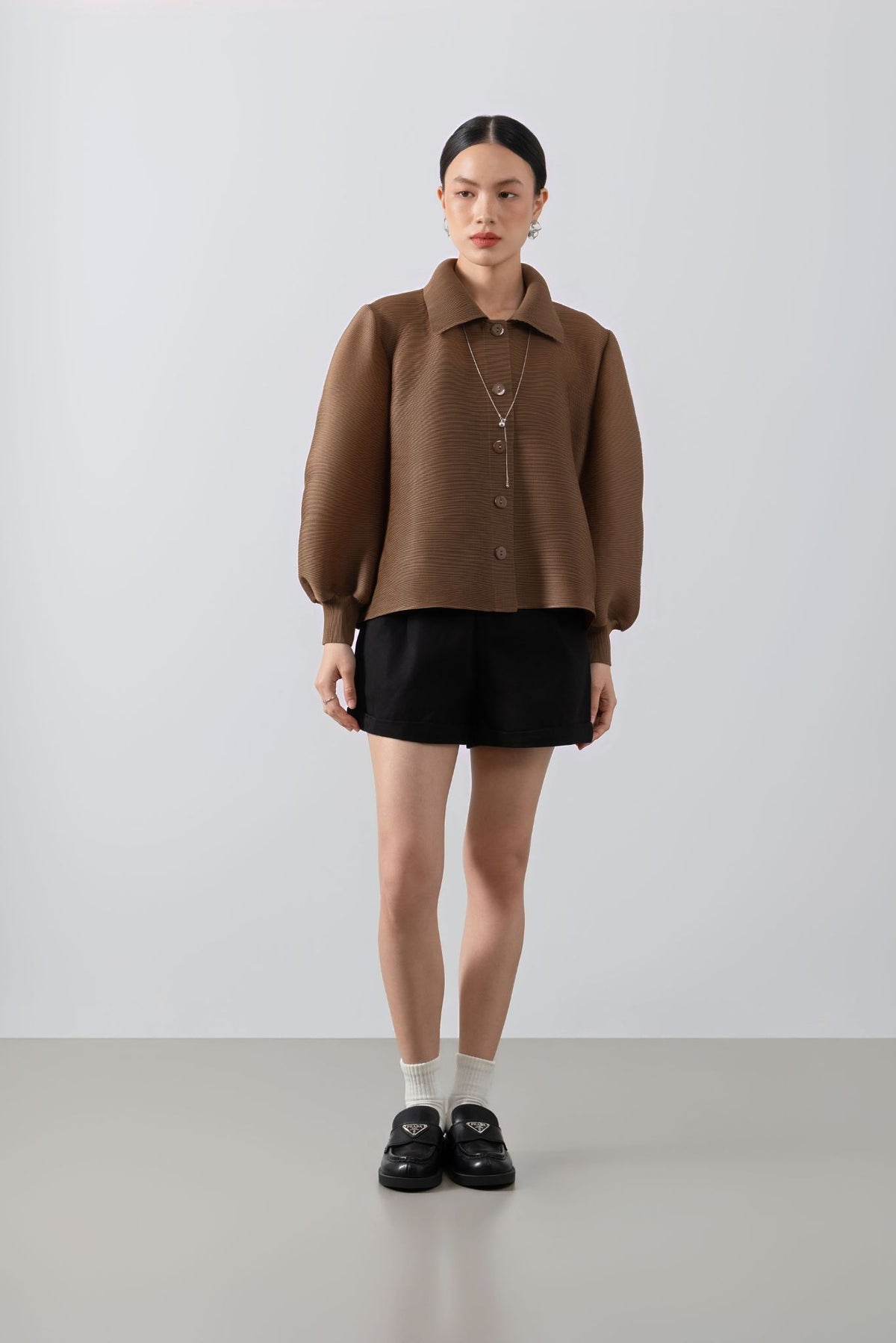 Aurelie Pleats Top – Elegant Pleated Top