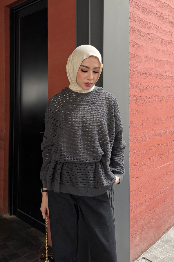Lumi Knit Sweater - Premium Cotton Crochet Sweater