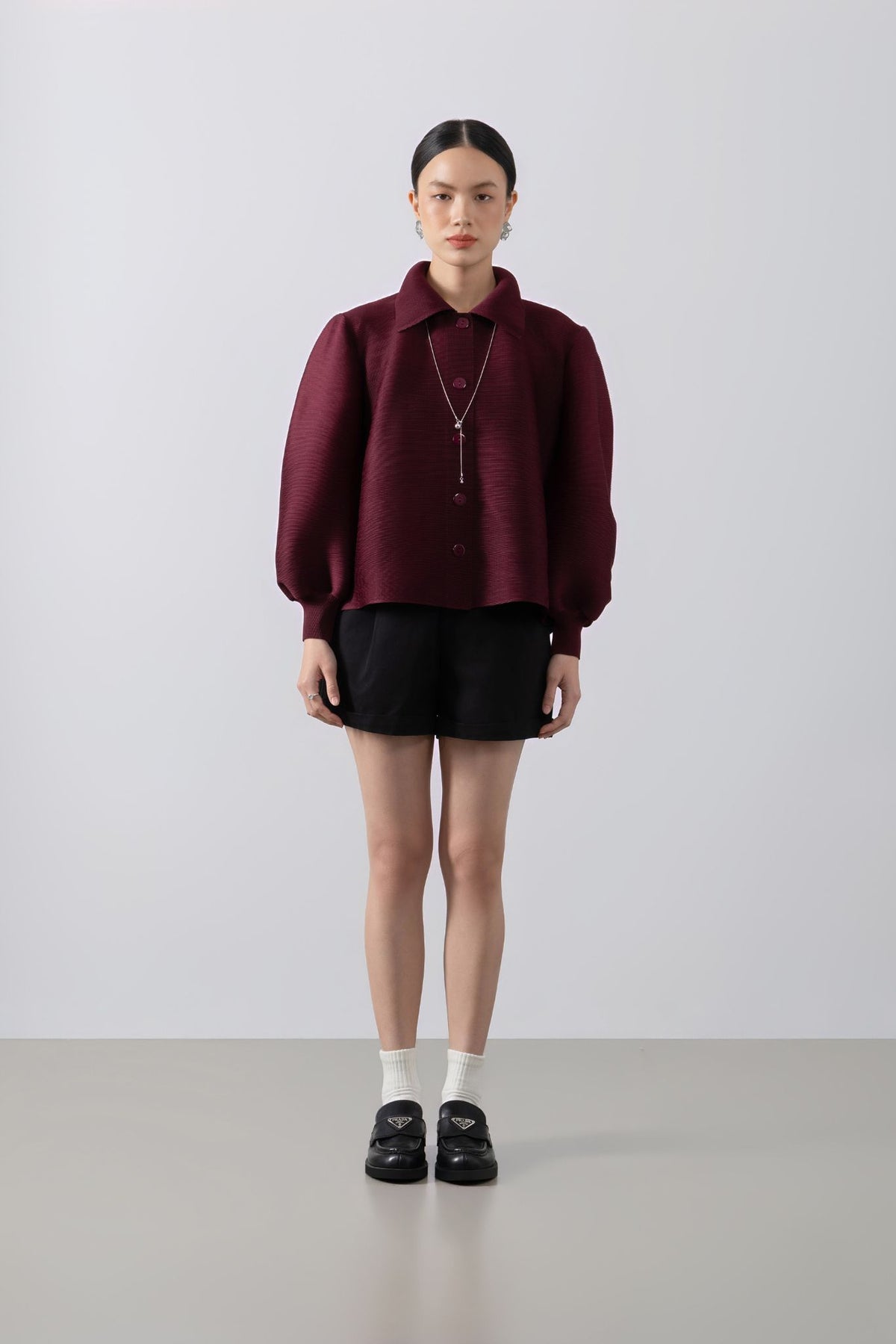Aurelie Pleats Top – Elegant Pleated Top