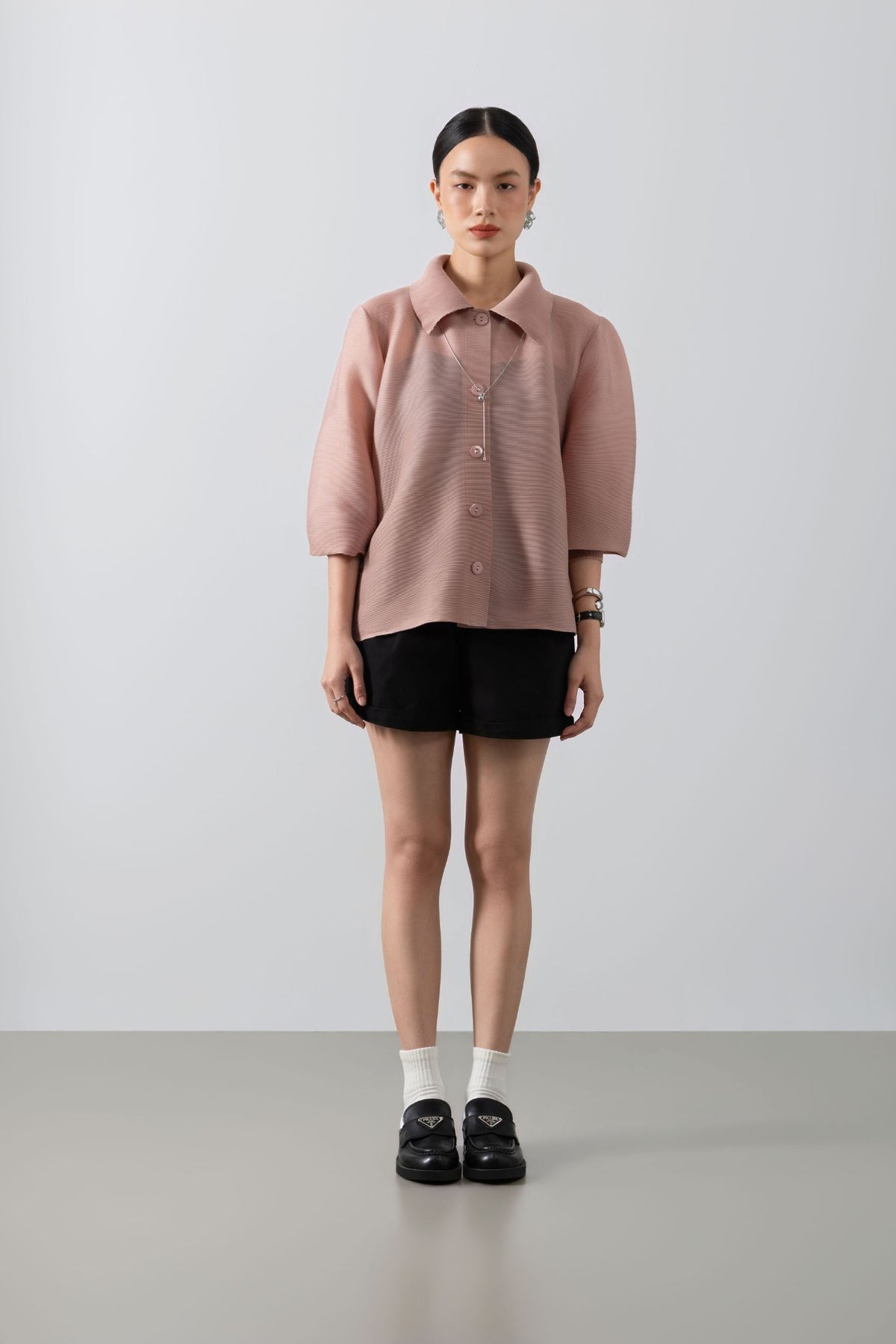 Aurelie Pleats Top – Elegant Pleated Top