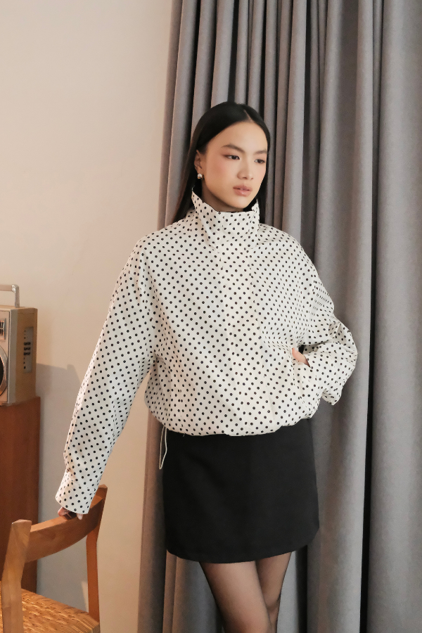 Duttie Reversible Jacket - Premium Polka Dot Outerwear