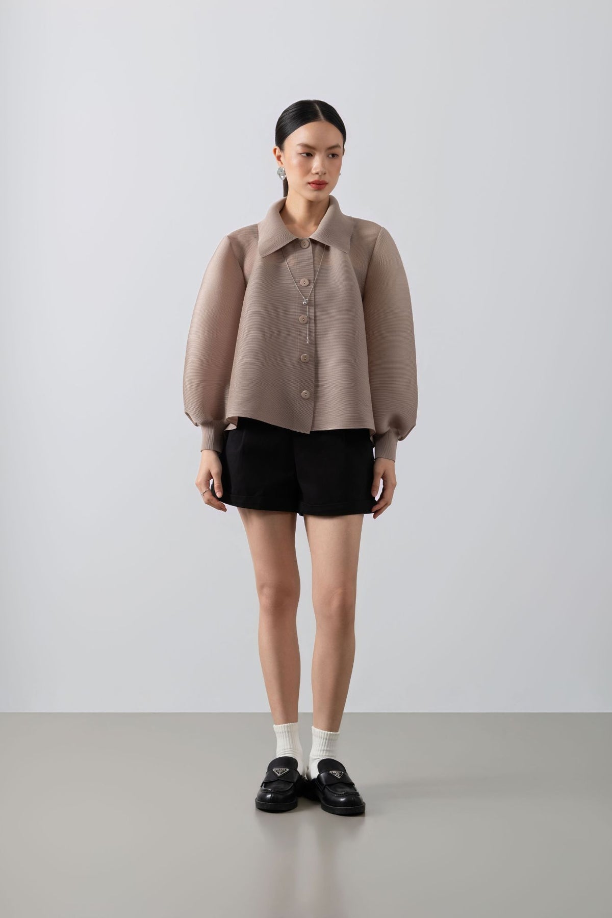 Aurelie Pleats Top – Elegant Pleated Top
