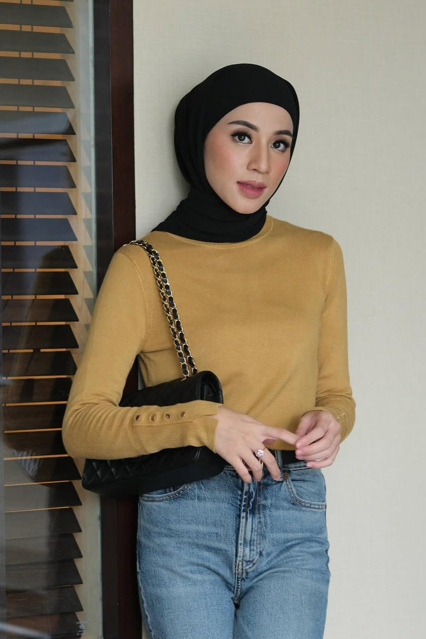 GG Inner Knit - Dalaman Atasan Wanita Bahan Rajut