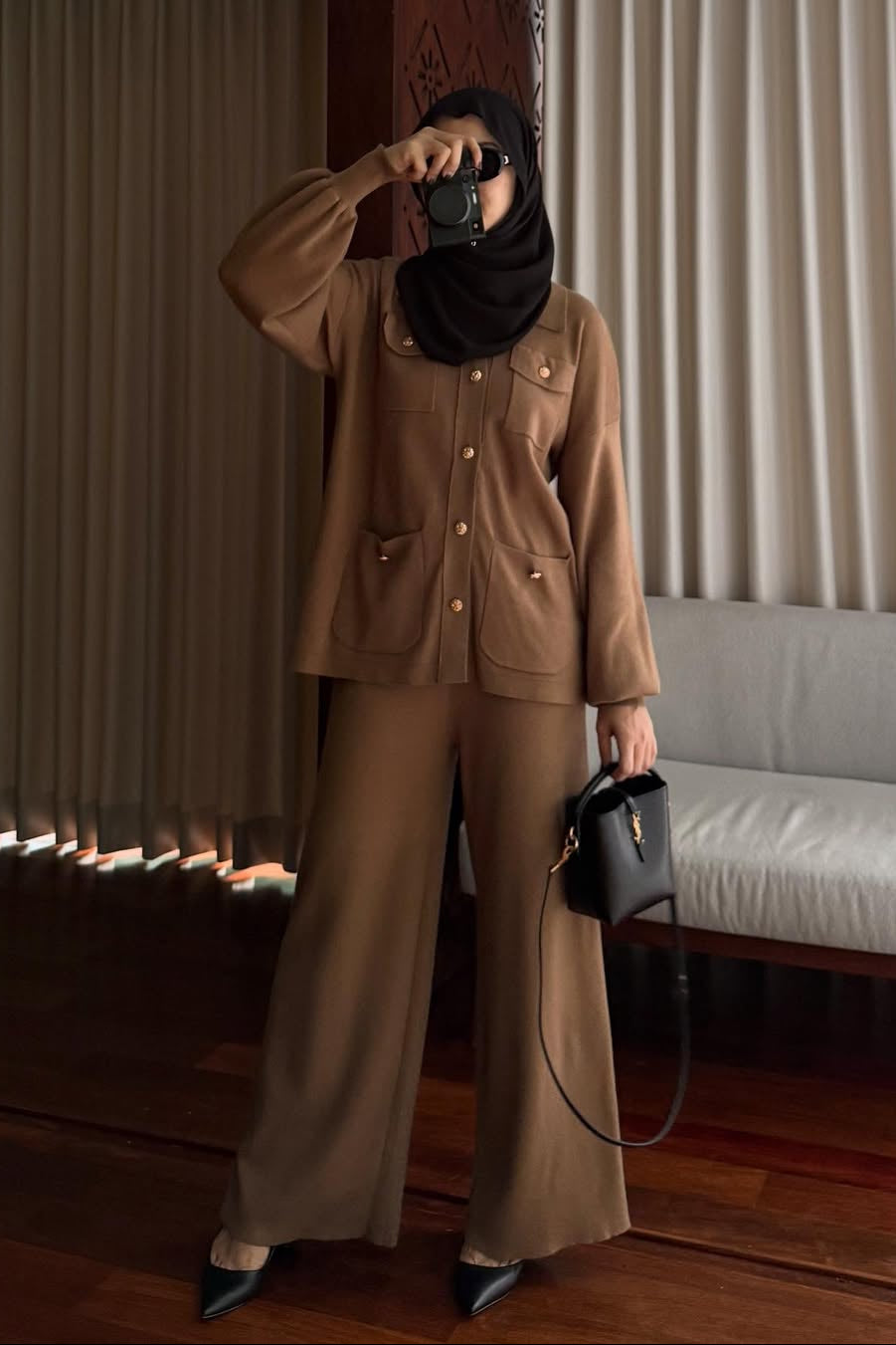 Aluna Set - Setelan Atasan Bawahan Wanita Bahan Knit