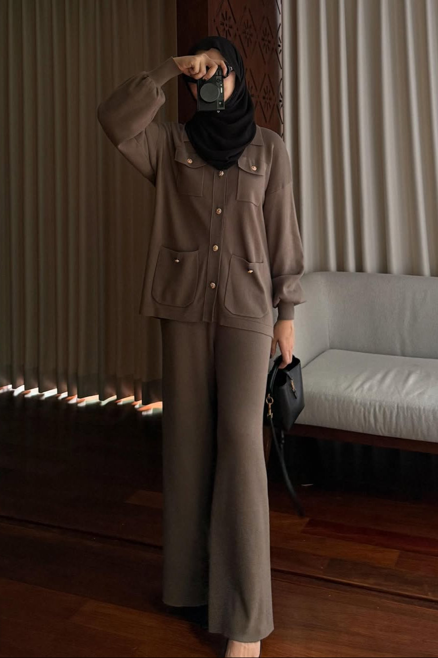 Aluna Set - Setelan Atasan Bawahan Wanita Bahan Knit