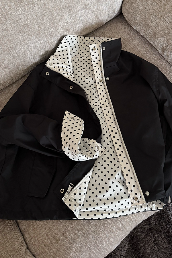 Duttie Reversible Jacket - Premium Polka Dot Outerwear