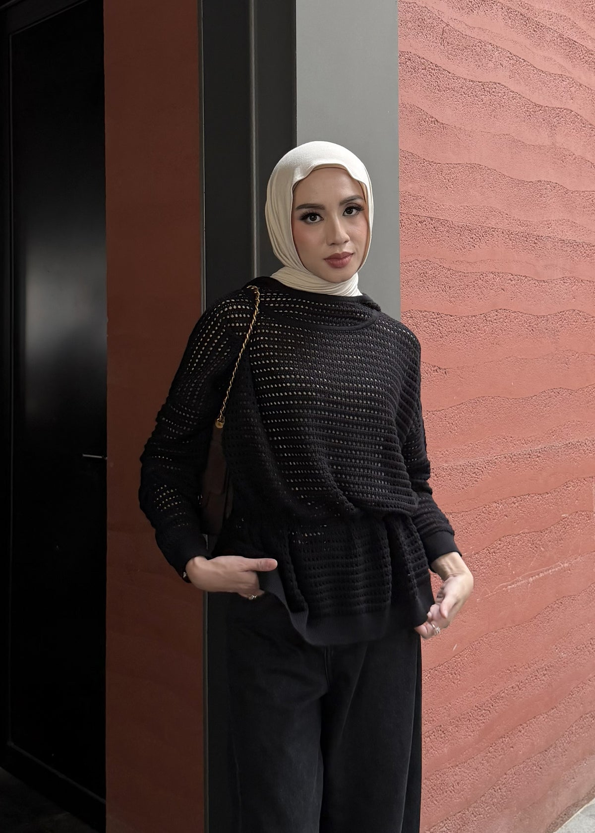 Lumi Knit Sweater - Premium Cotton Crochet Sweater