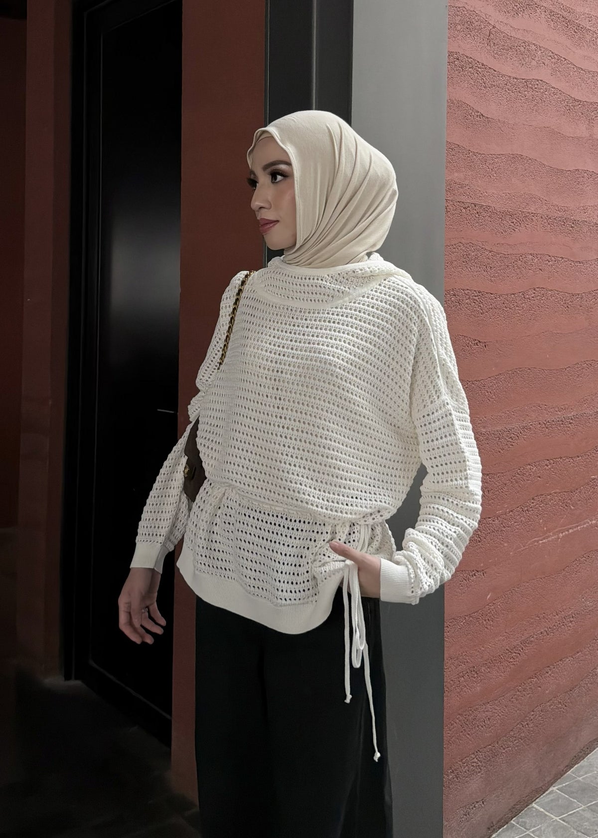 Lumi Knit Sweater - Premium Cotton Crochet Sweater