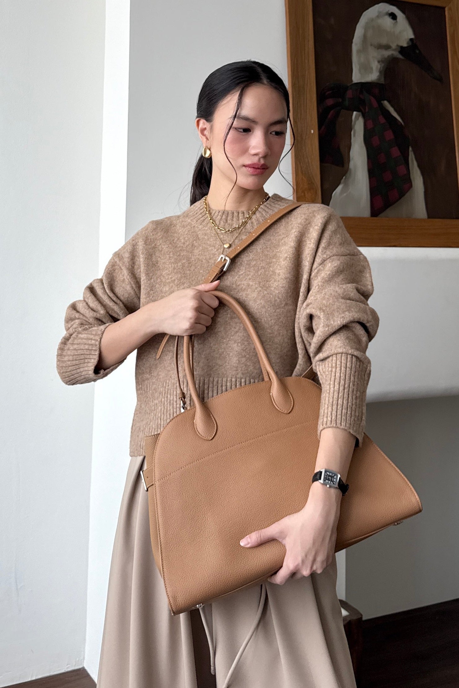 Peou Leather Bag - Tas Wanita Bahan Real Leather