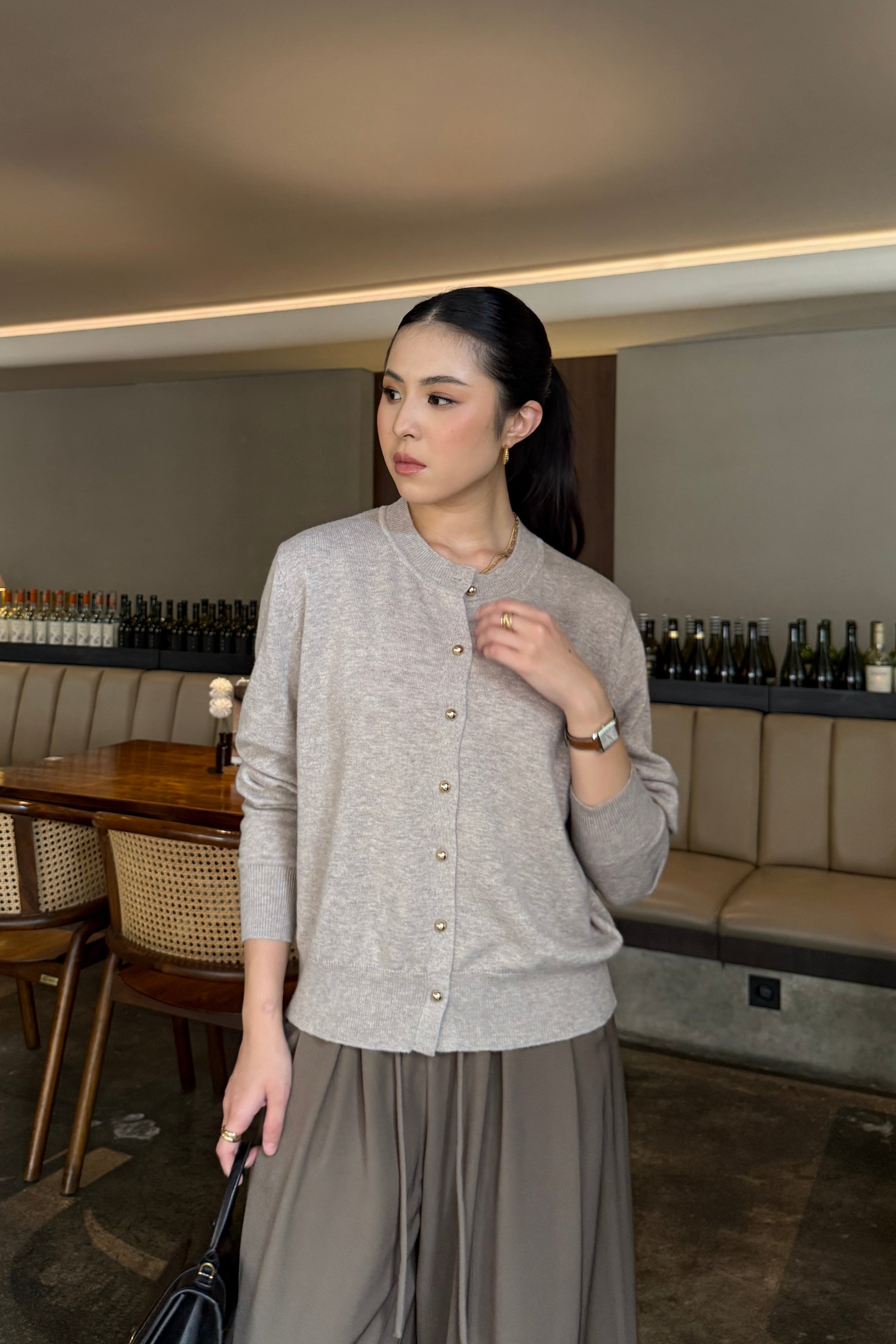 Rayu Cardy - Cardigan Wanita Stylish Bahan Marino Wool Blends
