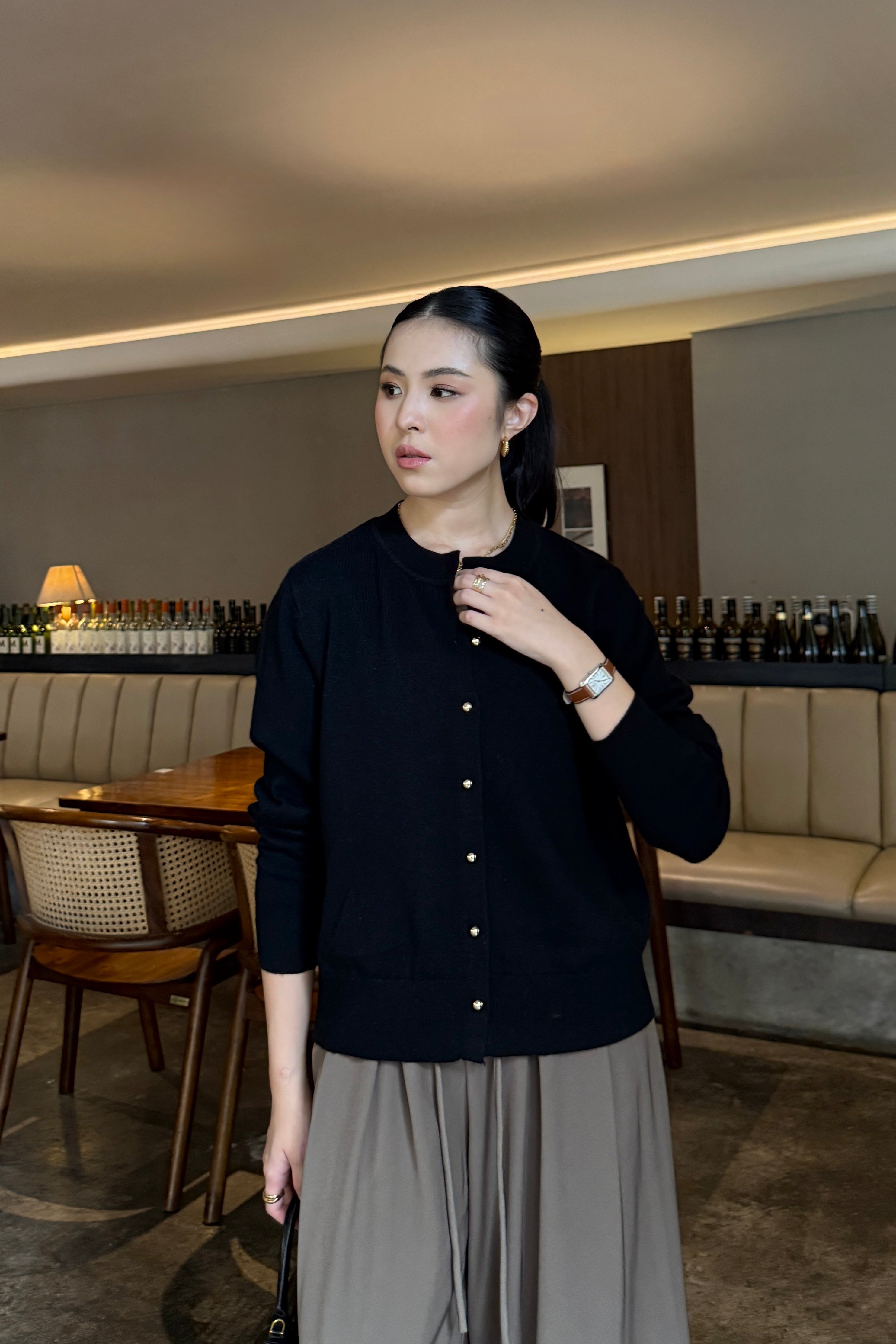 Rayu Cardy - Cardigan Wanita Stylish Bahan Marino Wool Blends