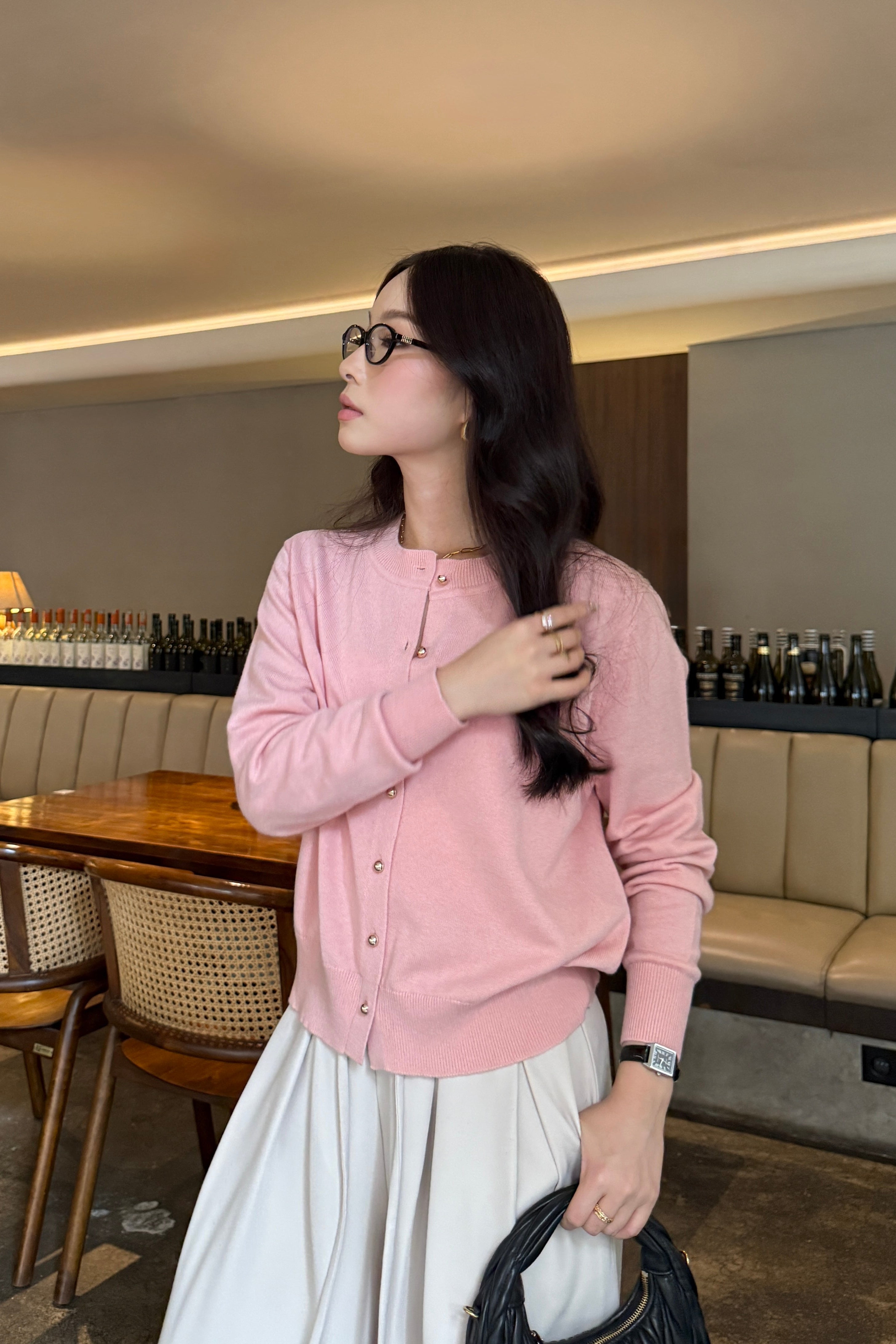 Rayu Cardy - Cardigan Wanita Stylish Bahan Marino Wool Blends