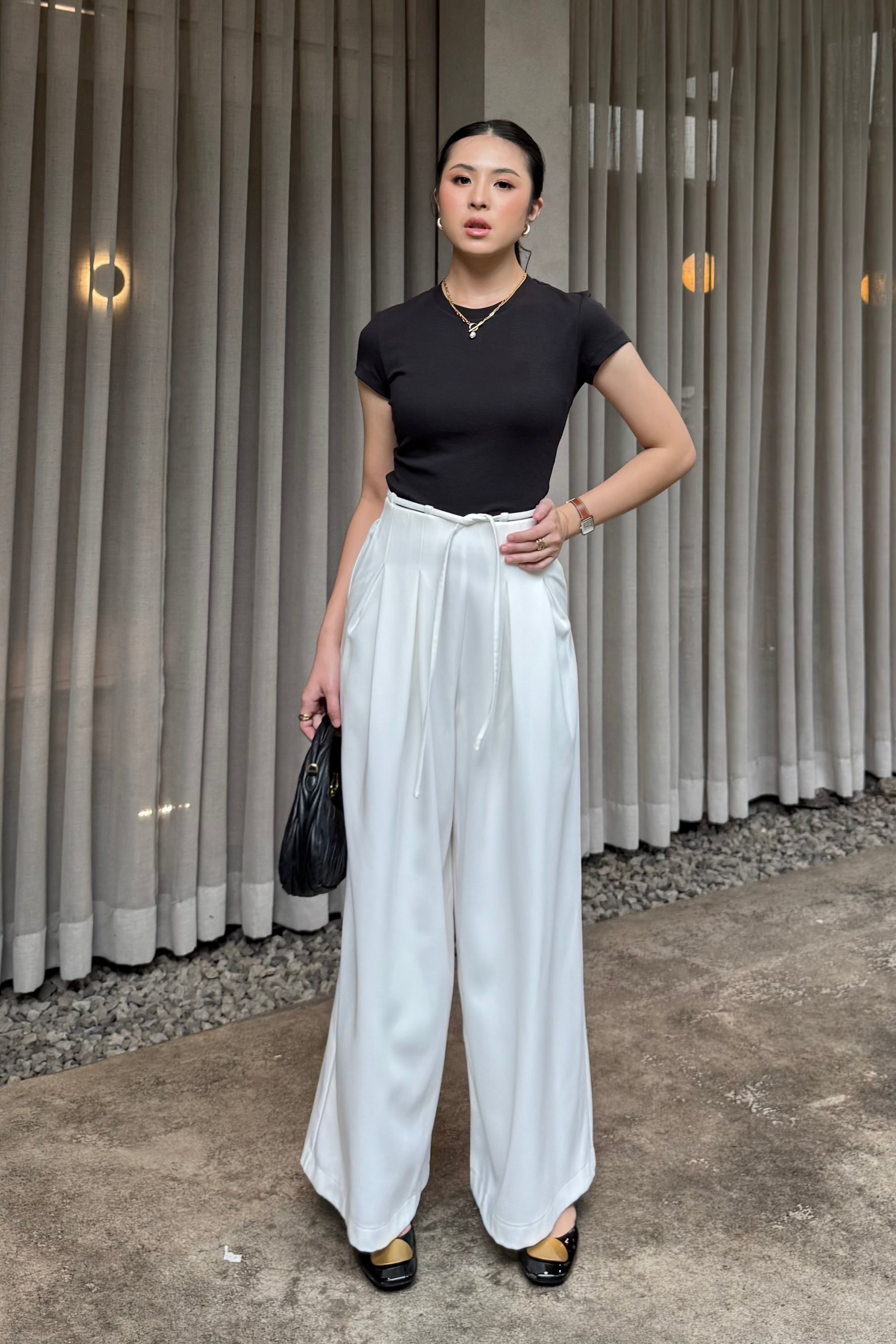 Hames Pants - Bawahan Wanita Fashionable Bahan Semi Wool Import HQ