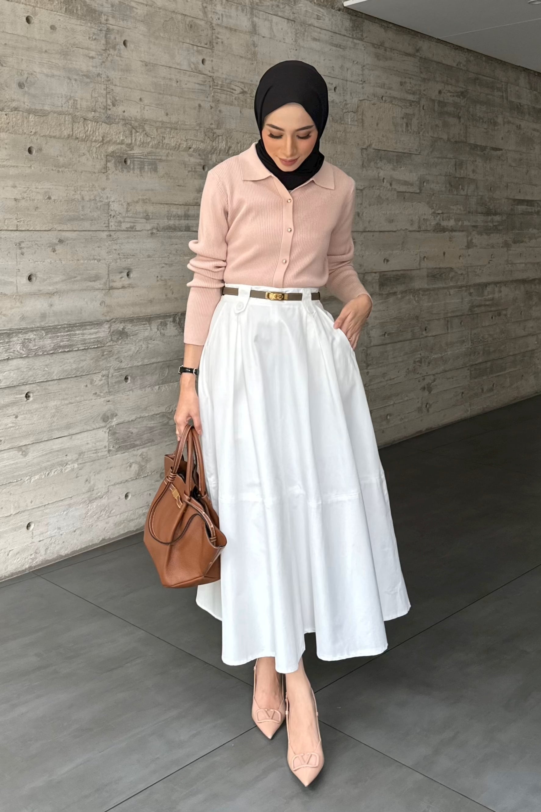 Nami Skirt - Rok Panjang Wanita Polos Bahan Cotton