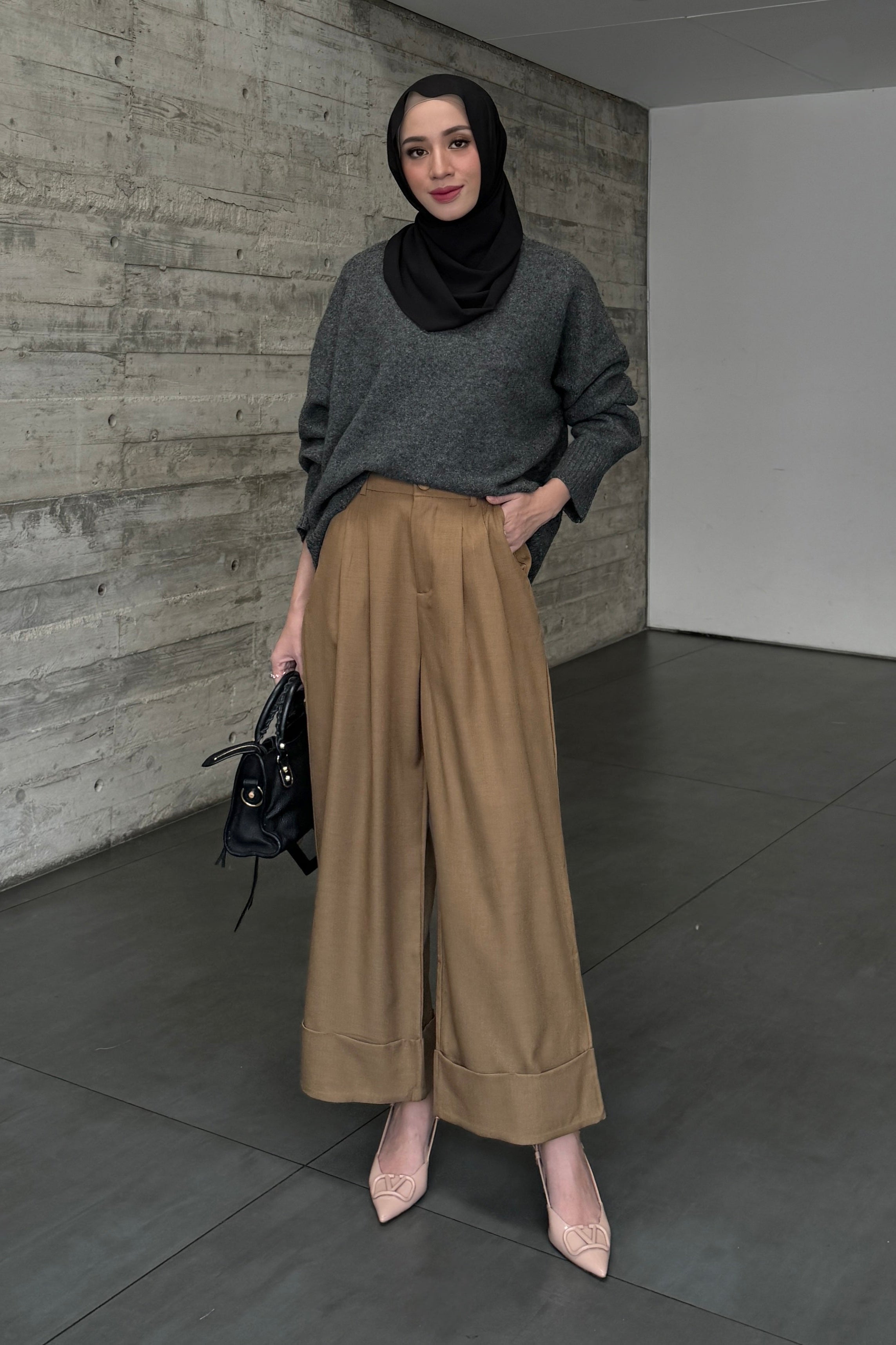 Gaia Pants - Celana Panjang Wanita Bahan Polyst Cotton
