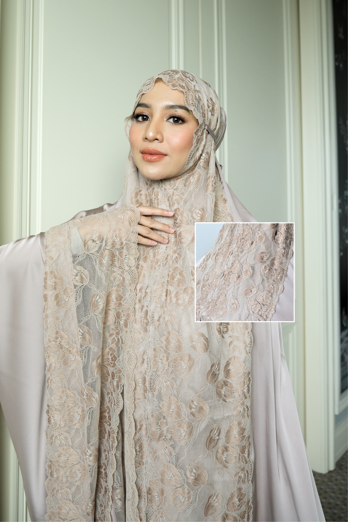 Zahra Mukena - Coksu - Mukena Renda Bahan Armany Silk