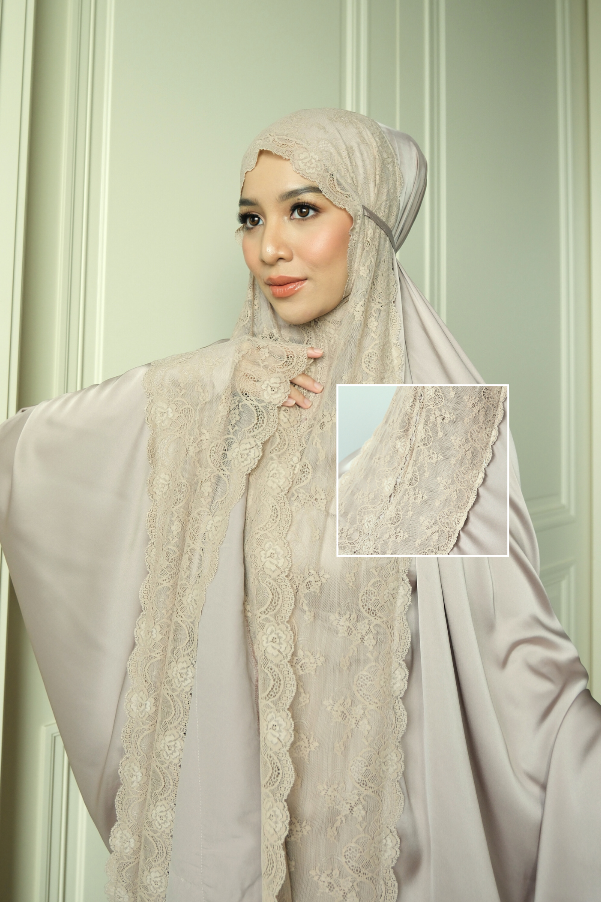 Zahra Mukena - Coksu - Mukena Renda Bahan Armany Silk