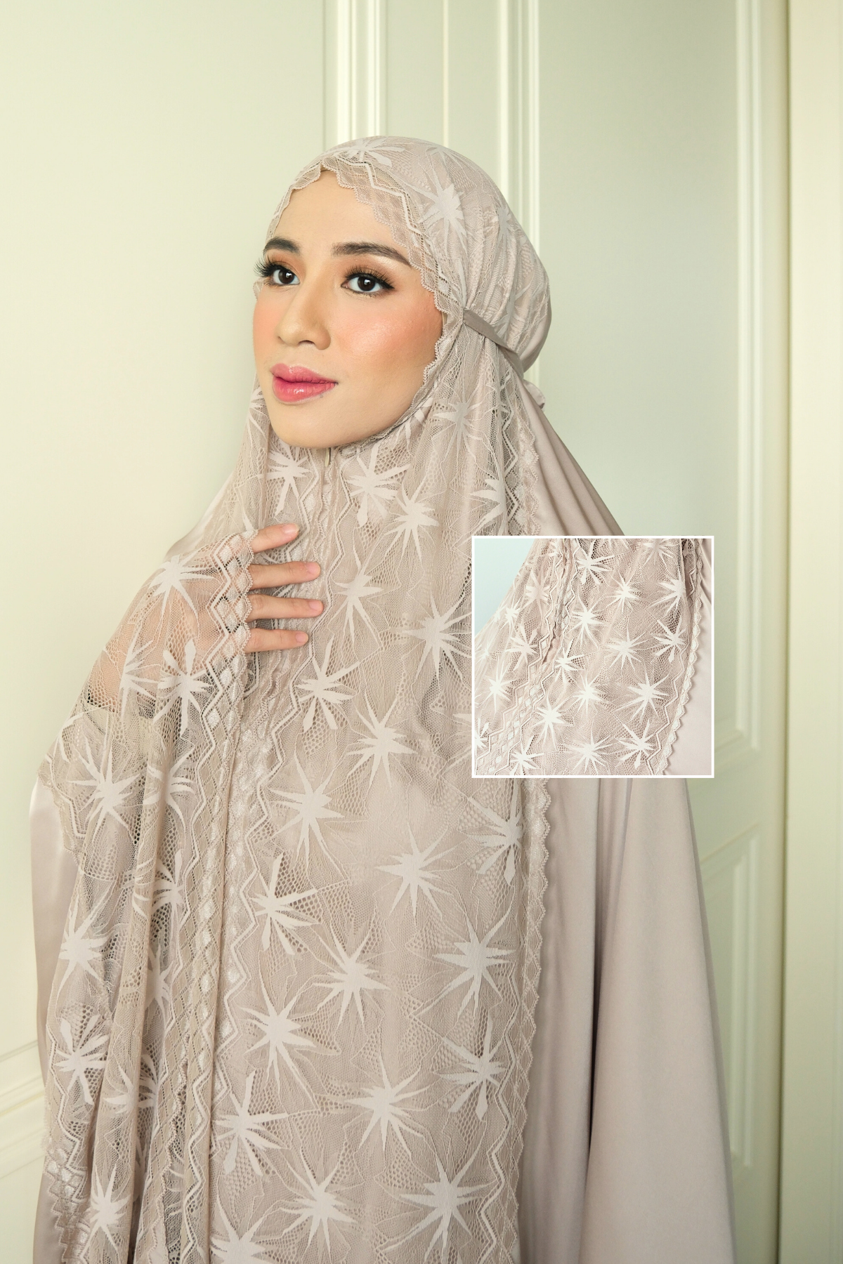 Zahra Mukena - Coksu - Mukena Renda Bahan Armany Silk