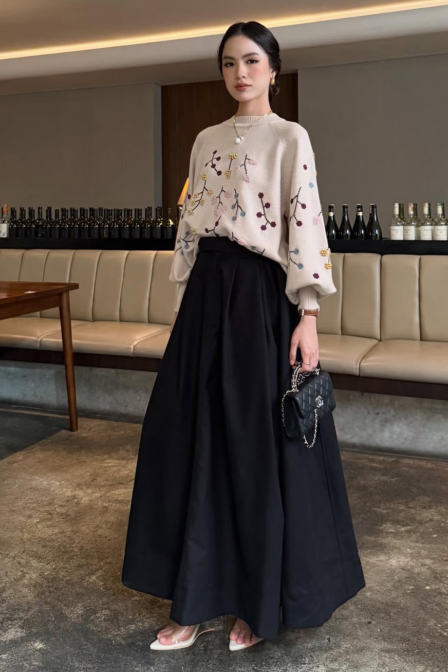 Cotton Skirt - Bawahan Wanita Elegan Simple Bahan Cotton High Quality