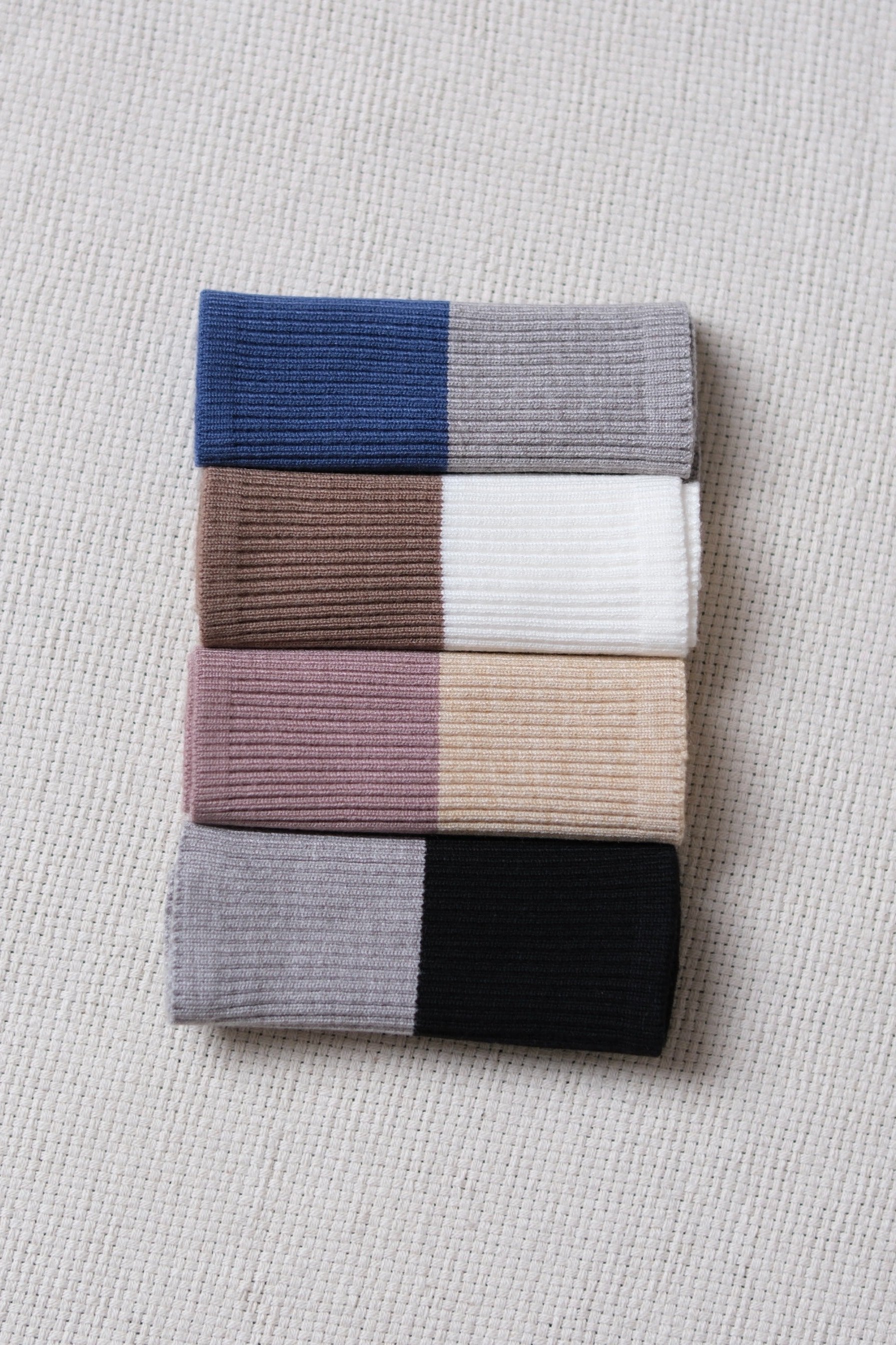 Bandana Rajut - Bandana Bahan Knit Wanita Dua Warna