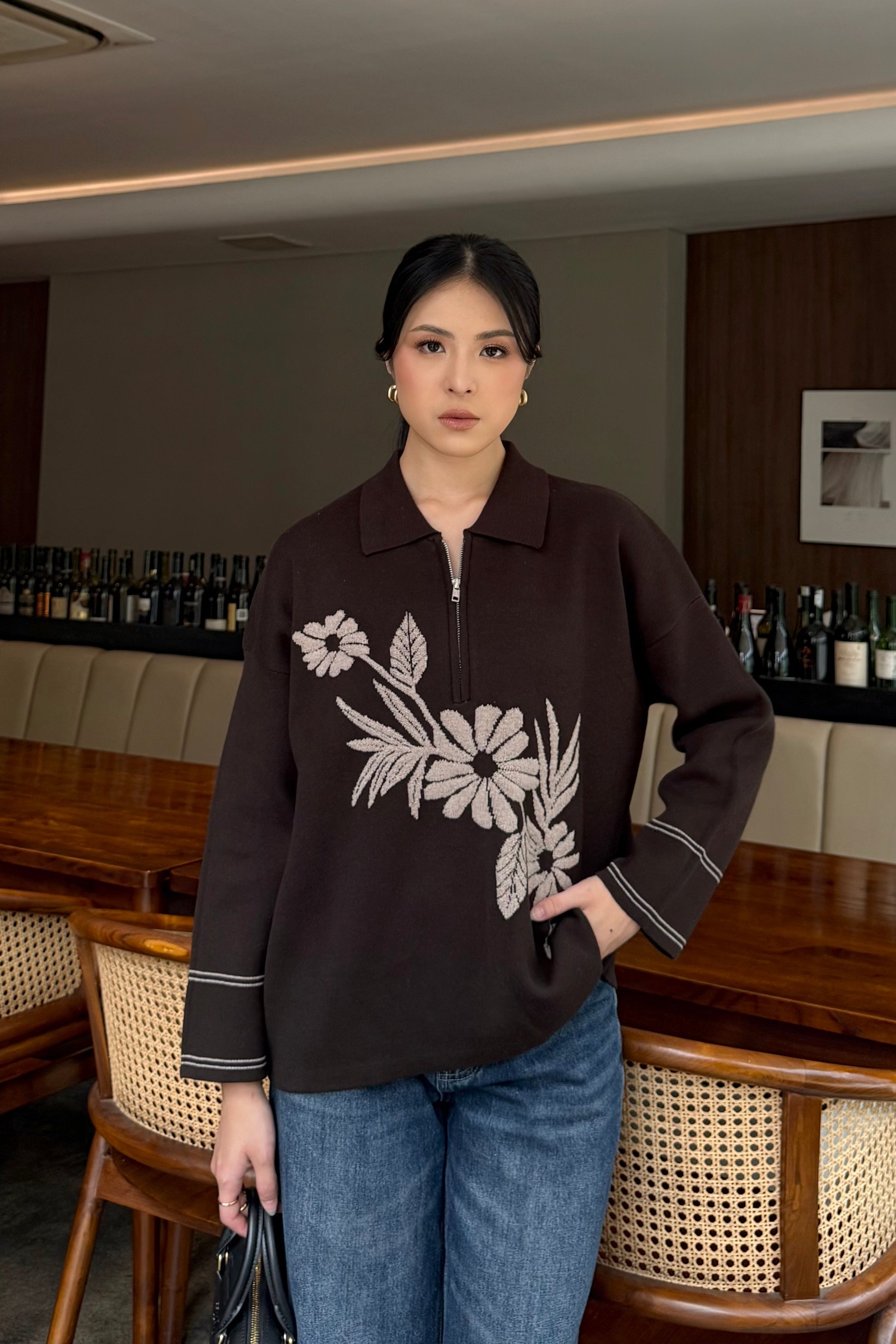 Moda Sweater - Sweater Motif Wanita Elegan Rajut Premium