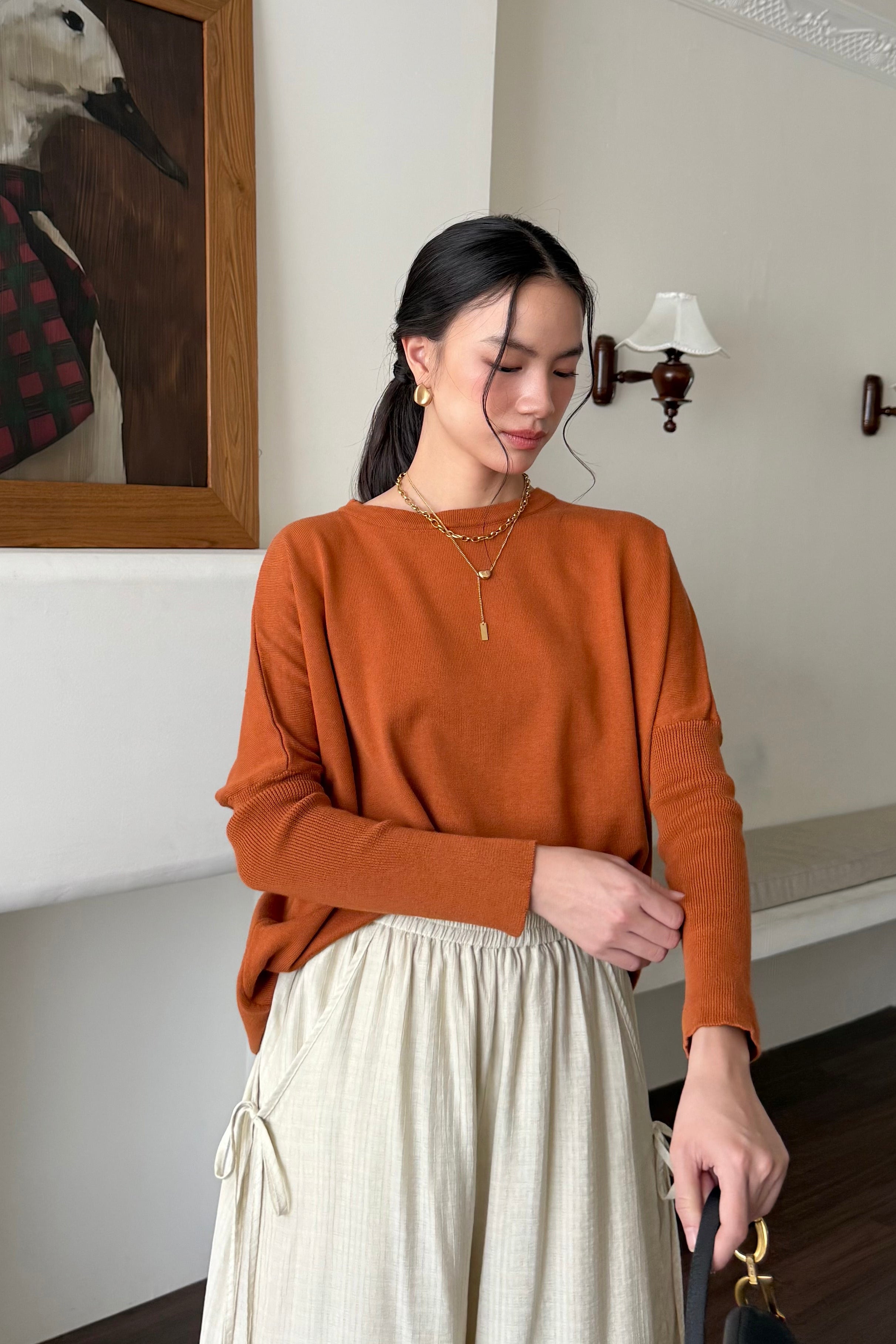 Batwing Sweater - Sweater Batwing Wanita Modest Dan Kasual