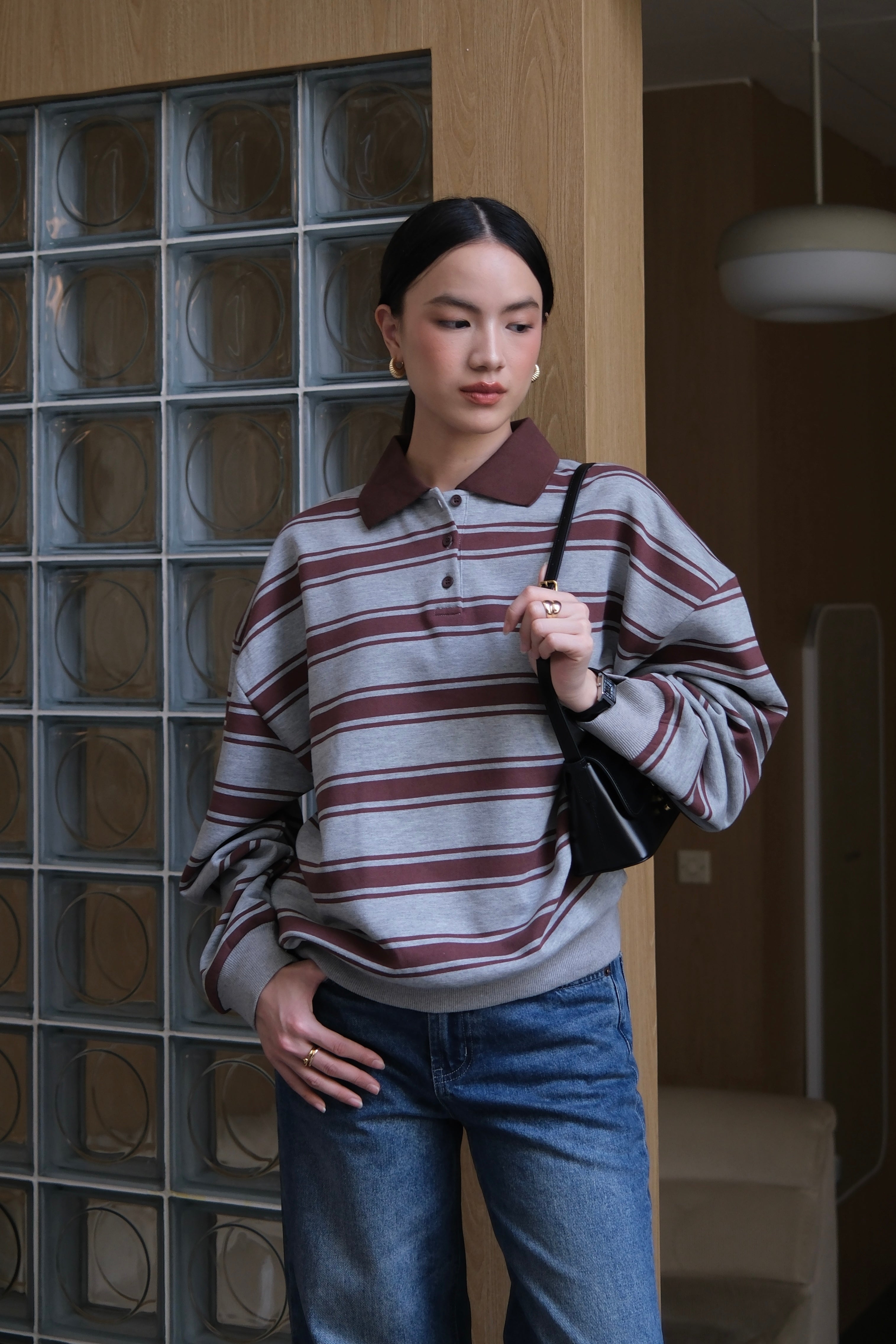 Marc Polo Sweater - Sweater Rajut Kerah Wanita Gaya Preppy & Old Money