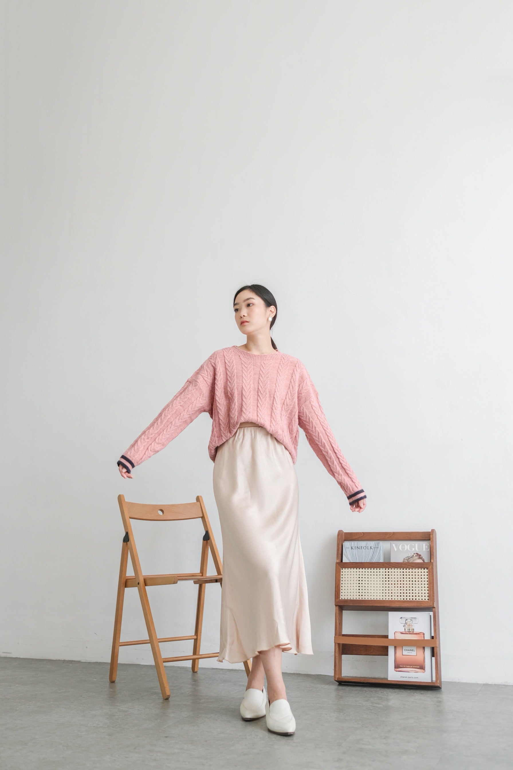 Masae Sweater - Atasan Sweater Wanita Bahan Wool Knit