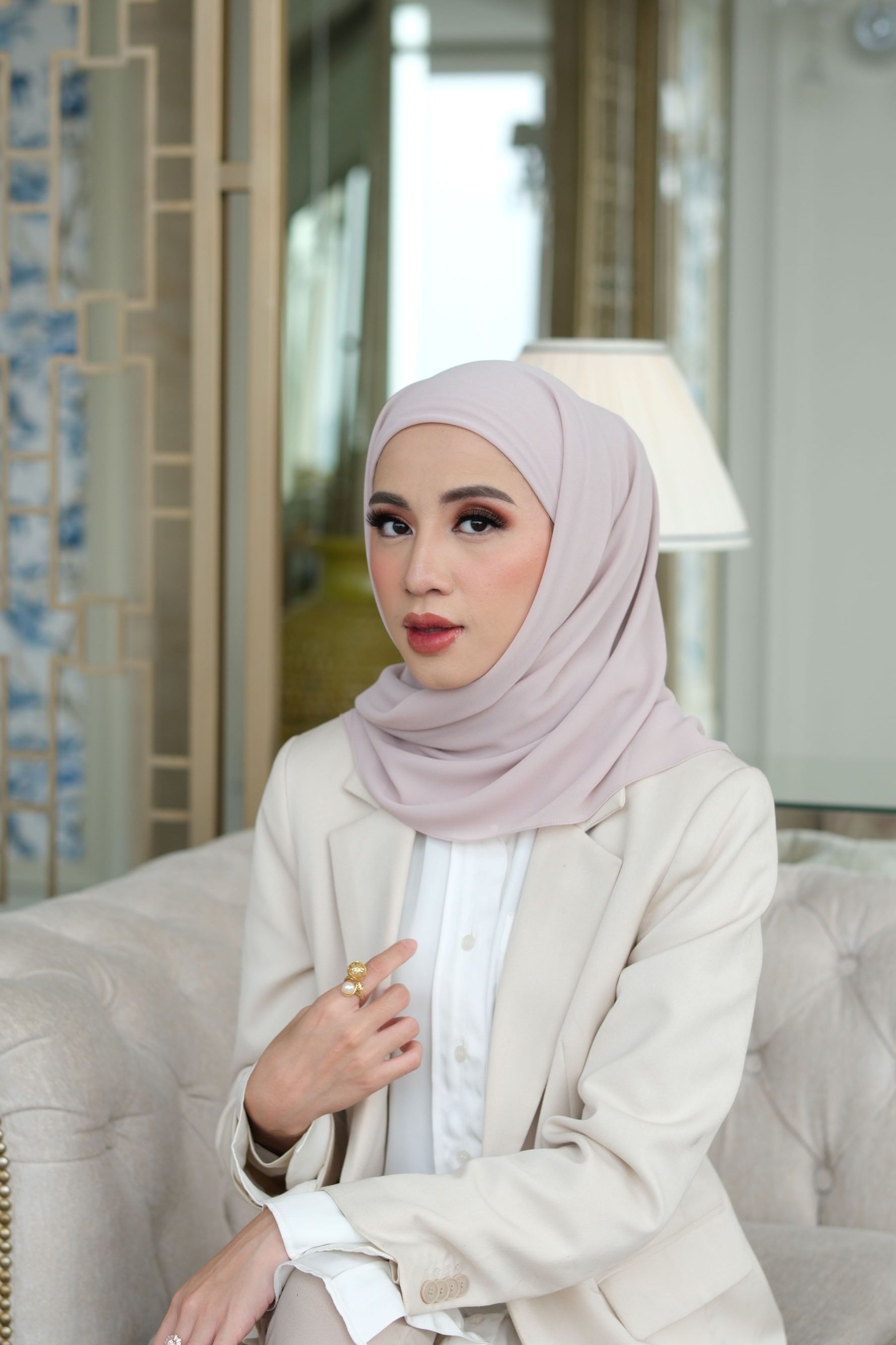 Mega Inner Square - Hijab Segi Empat Instan Polos