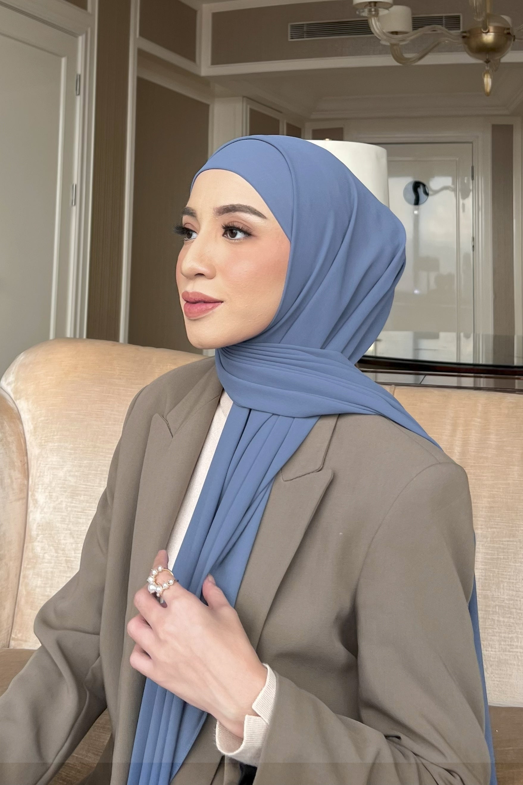 Mega Inner Shawl - Hijab Stylish Bahan Cerruty Premium