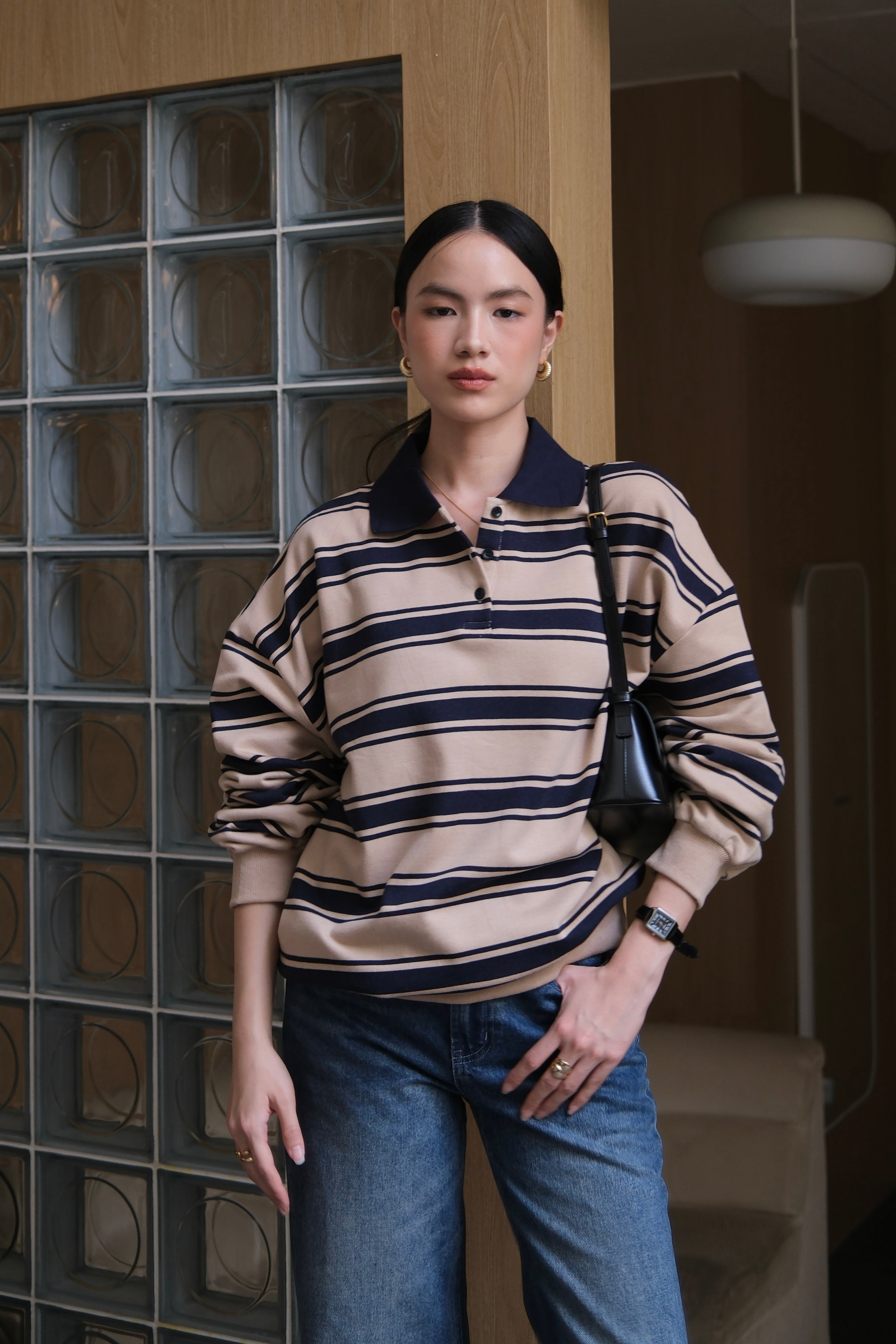 Marc Polo Sweater - Sweater Rajut Kerah Wanita Gaya Preppy & Old Money