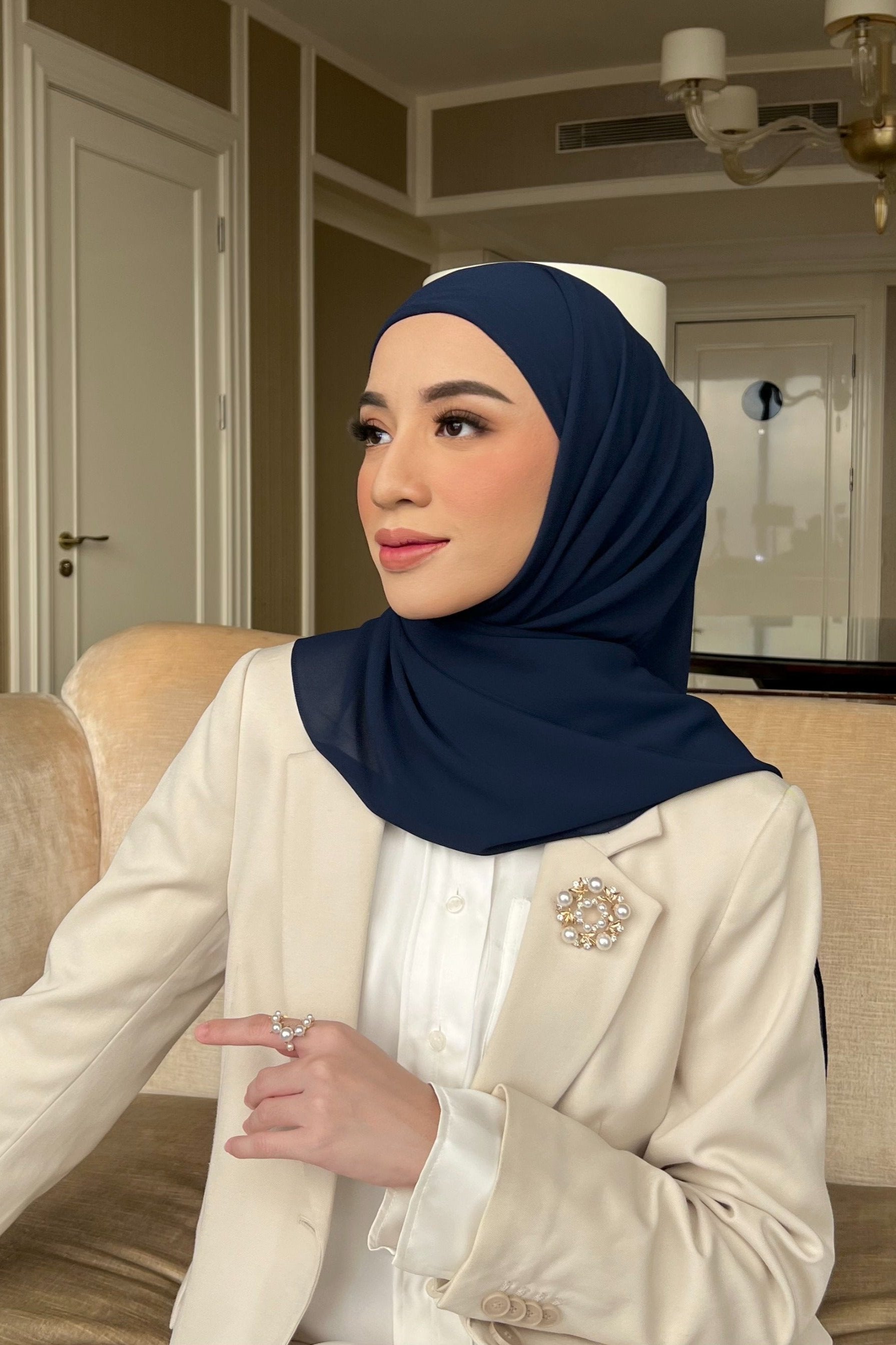 Mega Inner Square - Dongker - Hijab Square Inner AC0690200