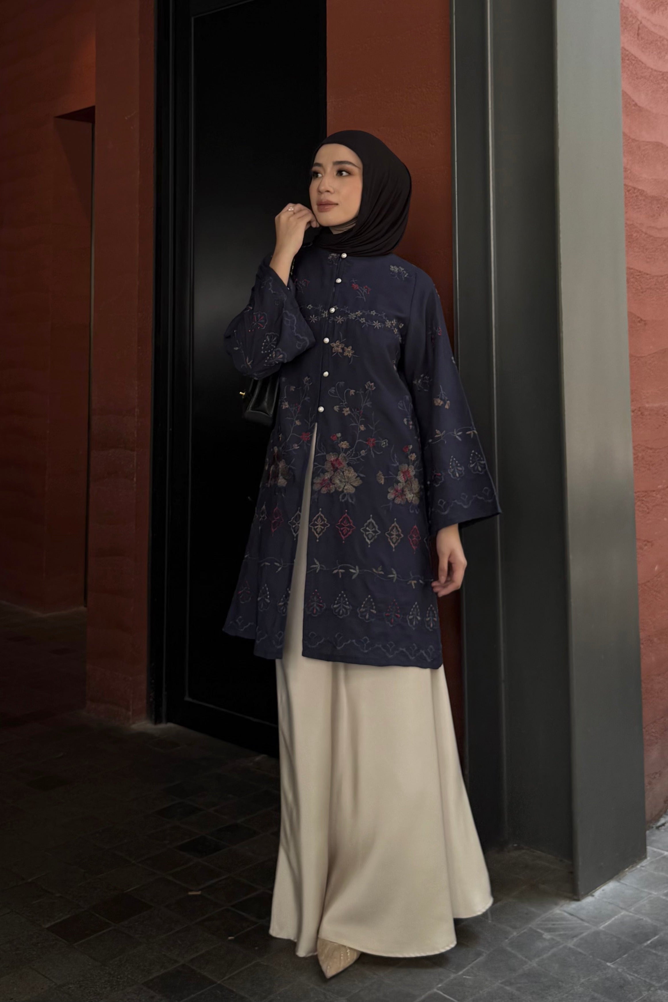 Rayana Tunic Series - Long Tunik Wanita Elegan Dan Mewah Bahan Cotton Spesial Hari Raya