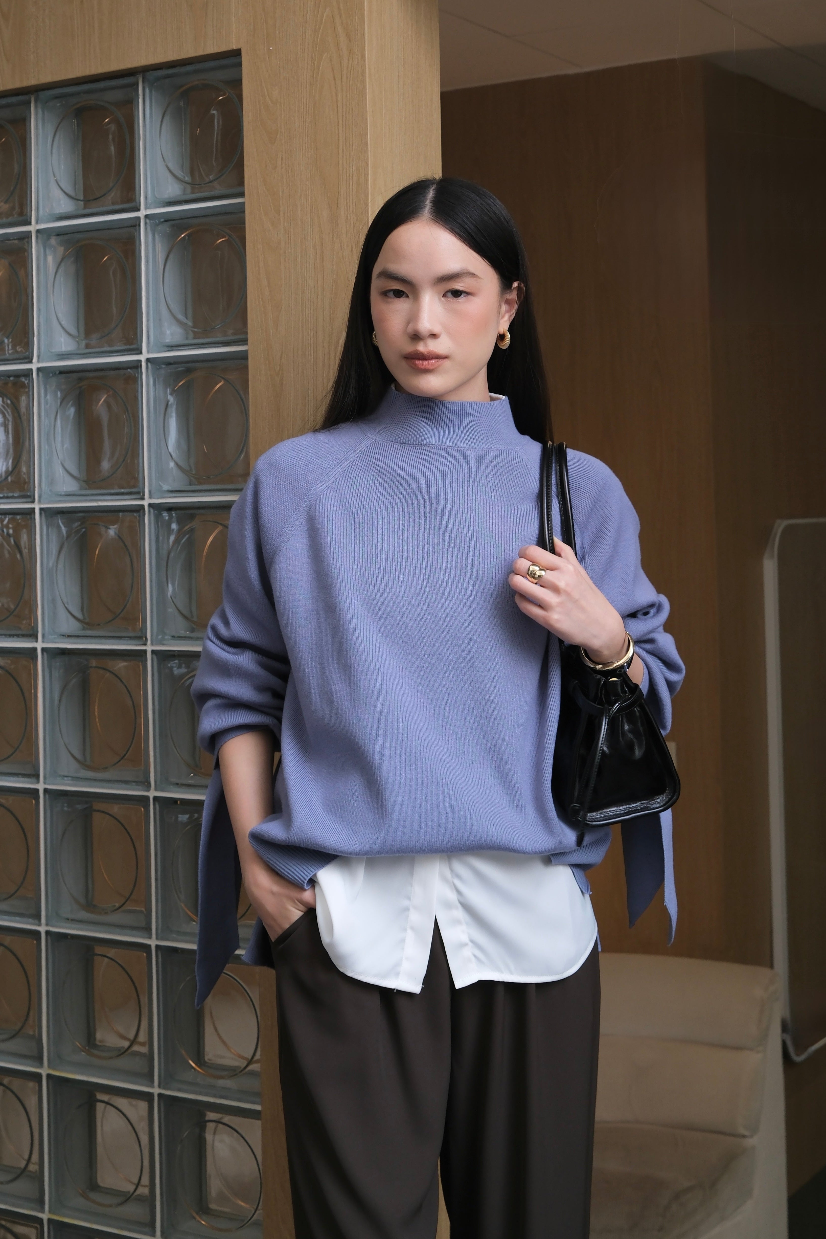 Zara Sweater - Atasan Rajut Wanita Crewneck Comfy & Soft
