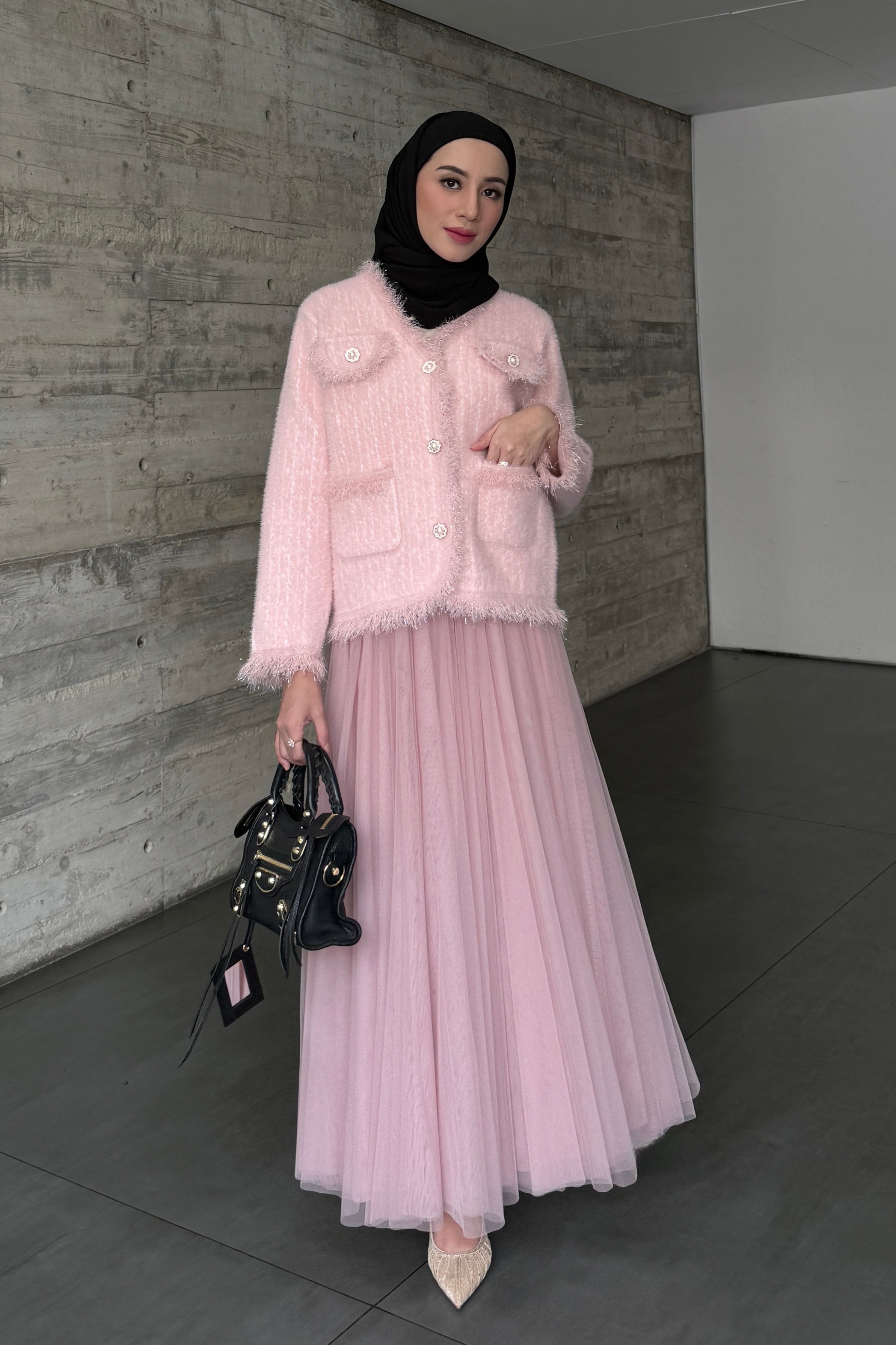 Tutu Skirt - Dusty Pink - Rok Wanita Panjang Flowly