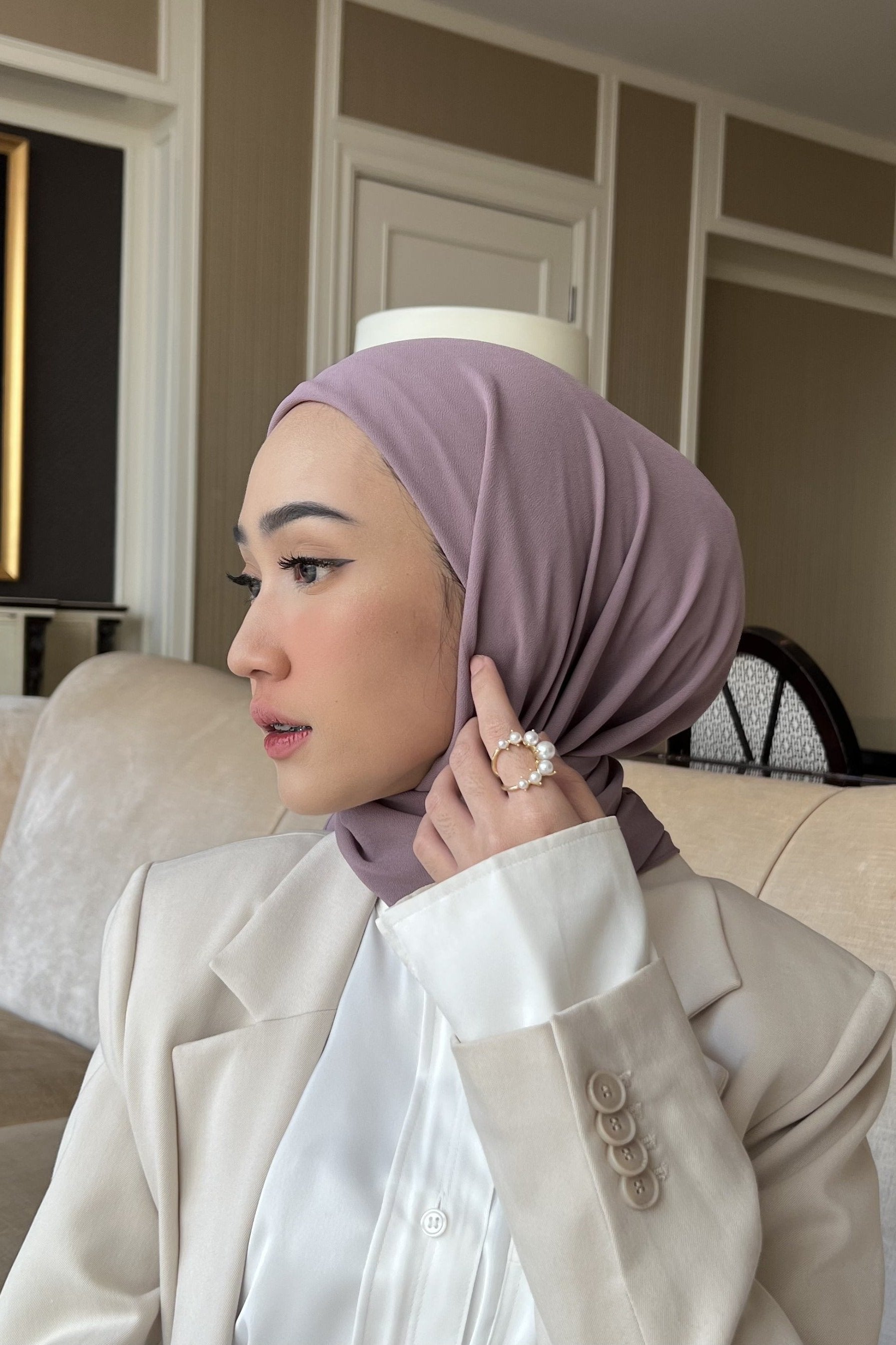 Mega Inner Square - Dusty Purple - Hijab Square Inner AC0690220