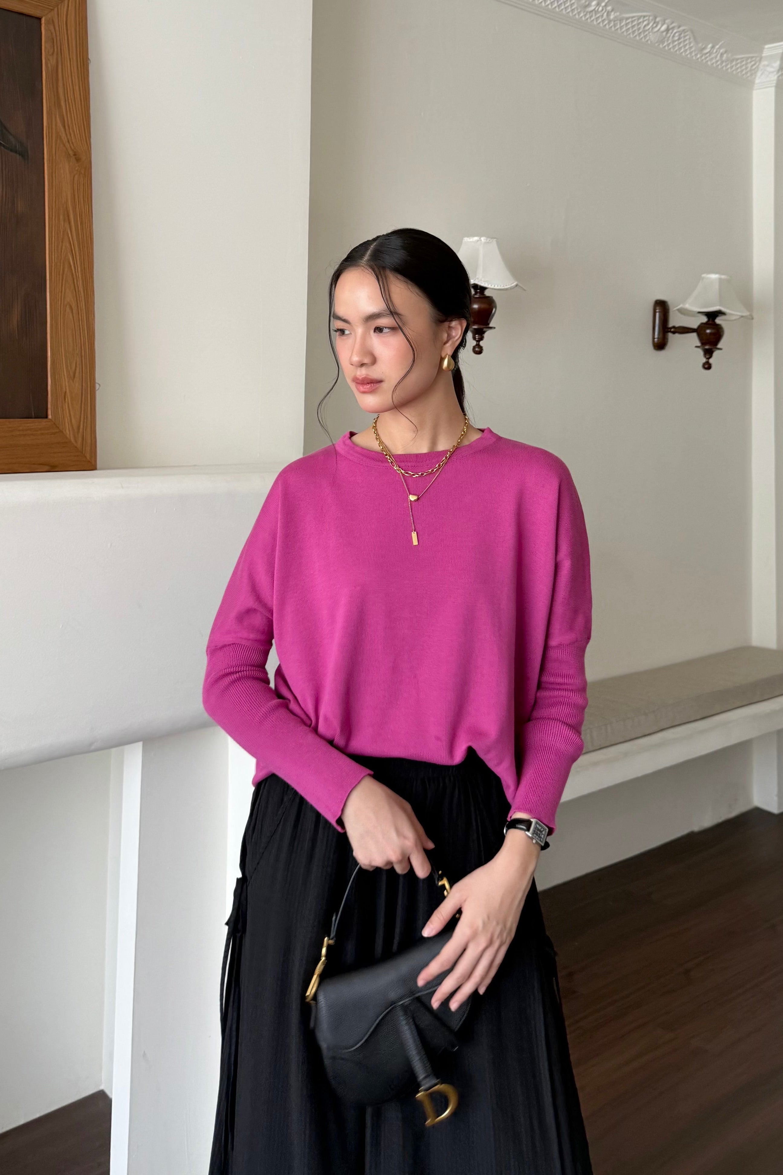 Batwing Sweater - Sweater Batwing Wanita Modest Dan Kasual