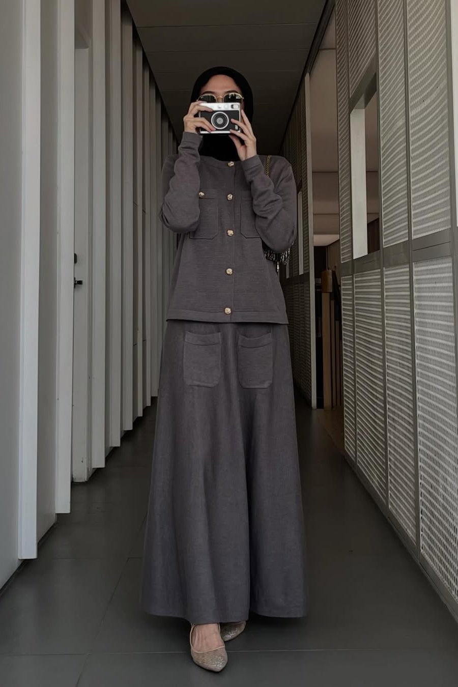 Ima Set Sweater - One Set Atasan Skirt Wanita