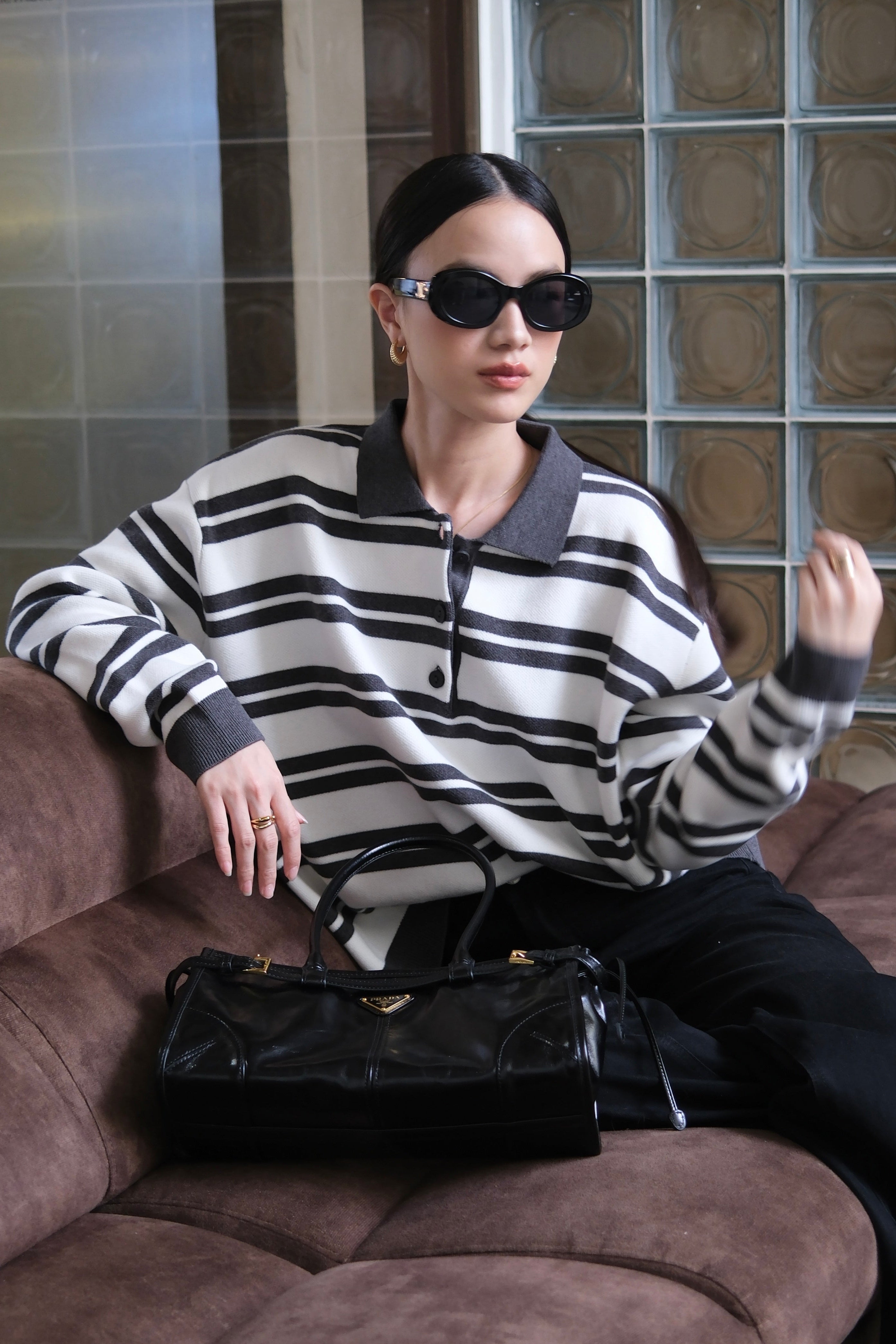 Hiptoon Stripe Sweater – Premium Striped Knitwear