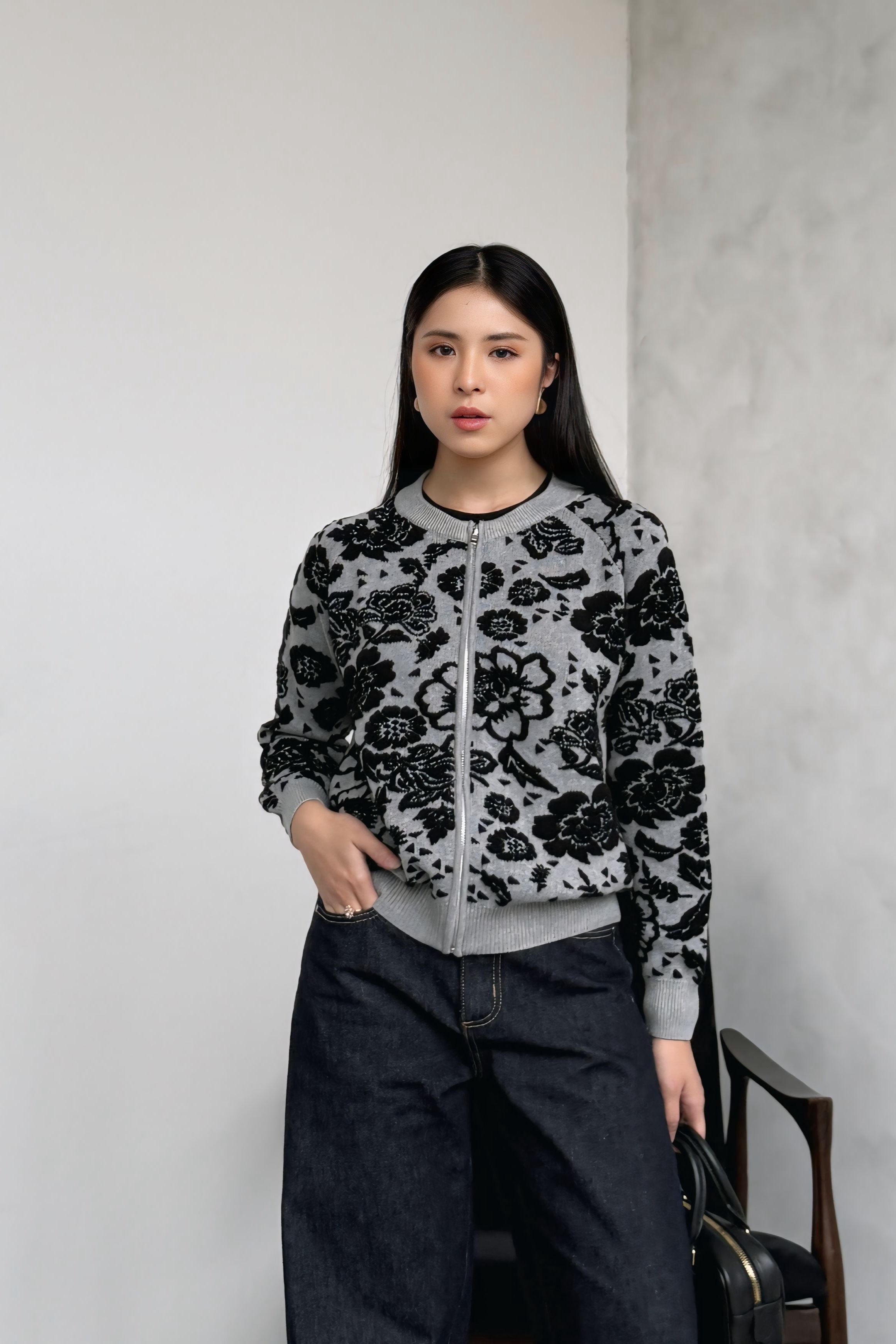 Blossom Cardy - Atasan Wanita Rajut Bahan Knit Premium