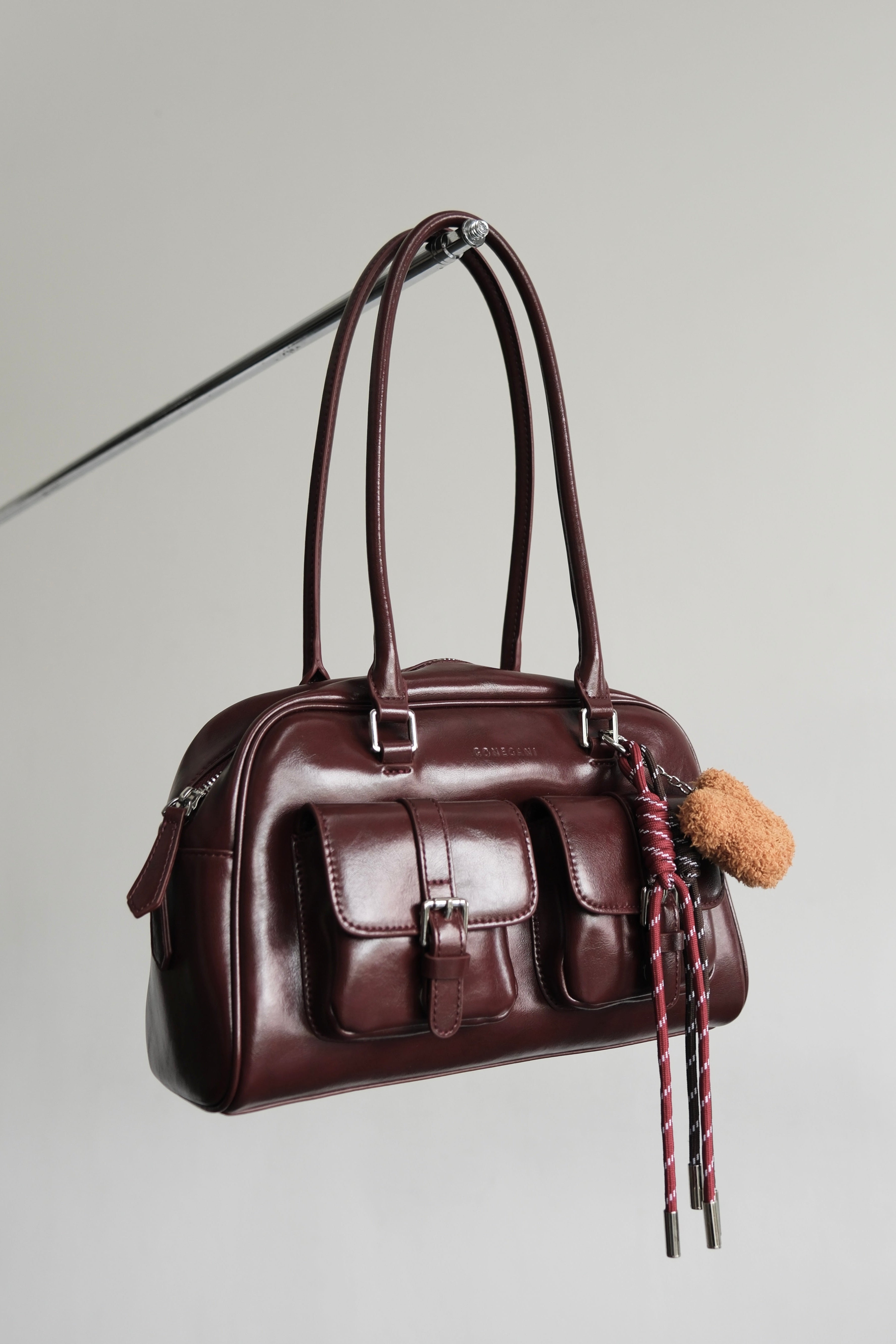 Camari Bag - Tas Bahu Wanita free Charm Bahan Real Leather