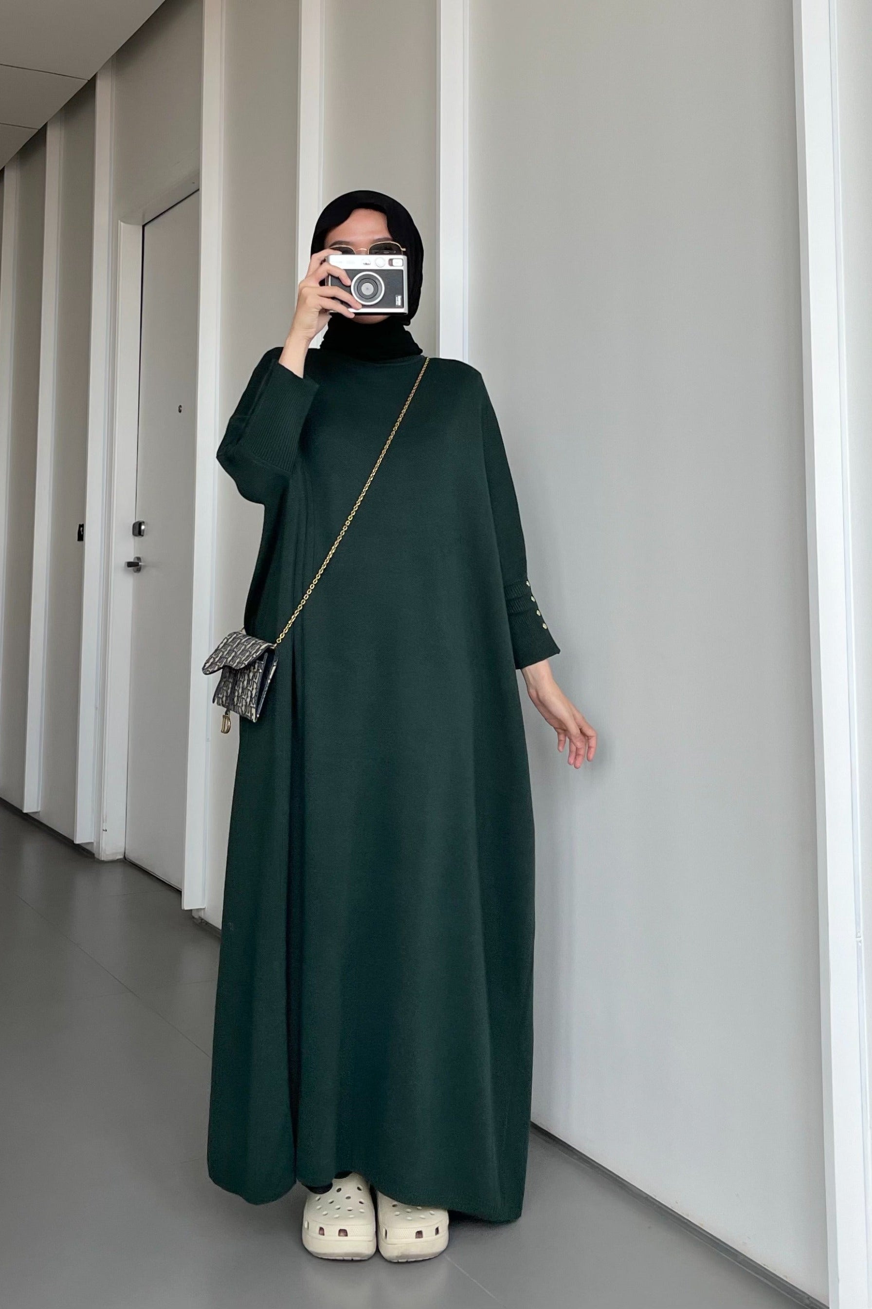 Batwing Dress - Dress Model Batwing Bahan Rajut Premium