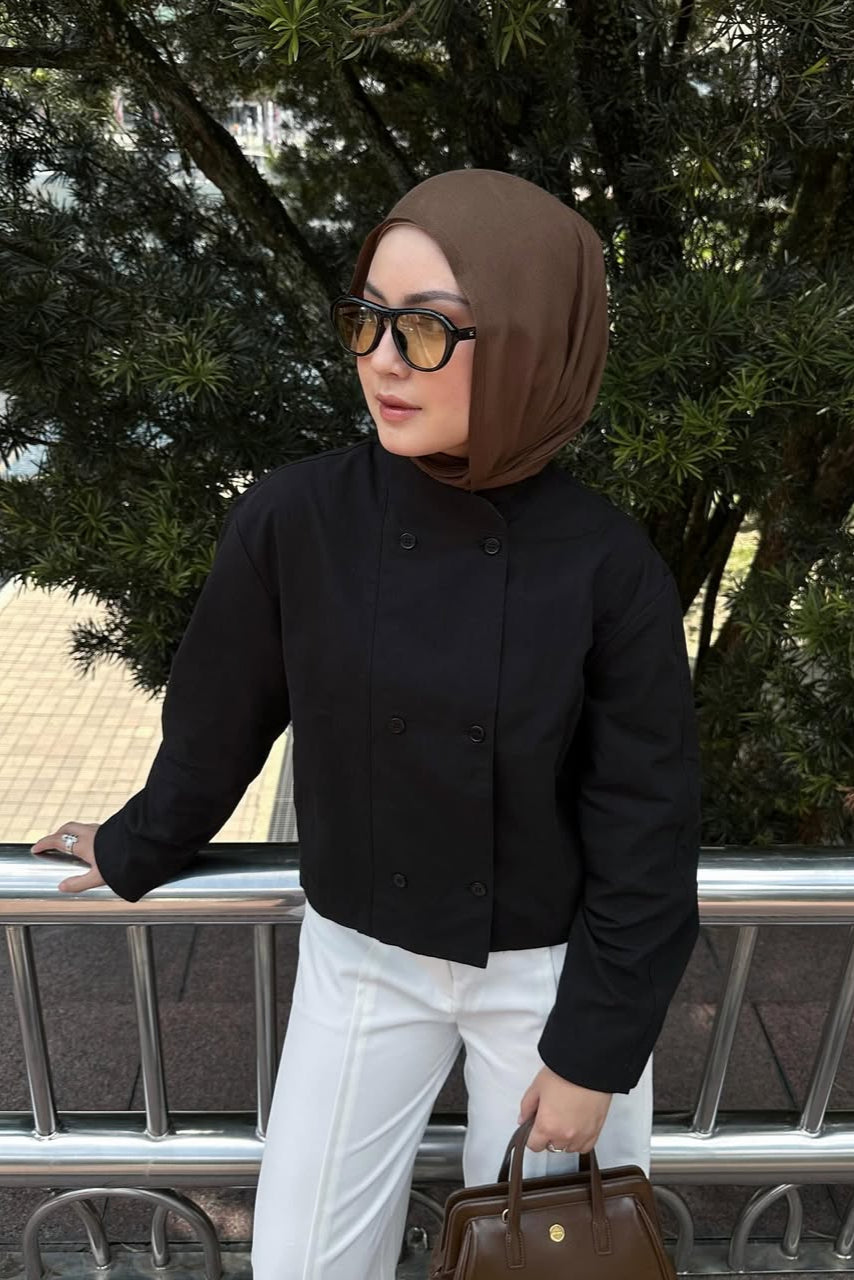 Boya Coats Jakcet - Atasan Wanita Stylish Bahan Cotton Linen HQ