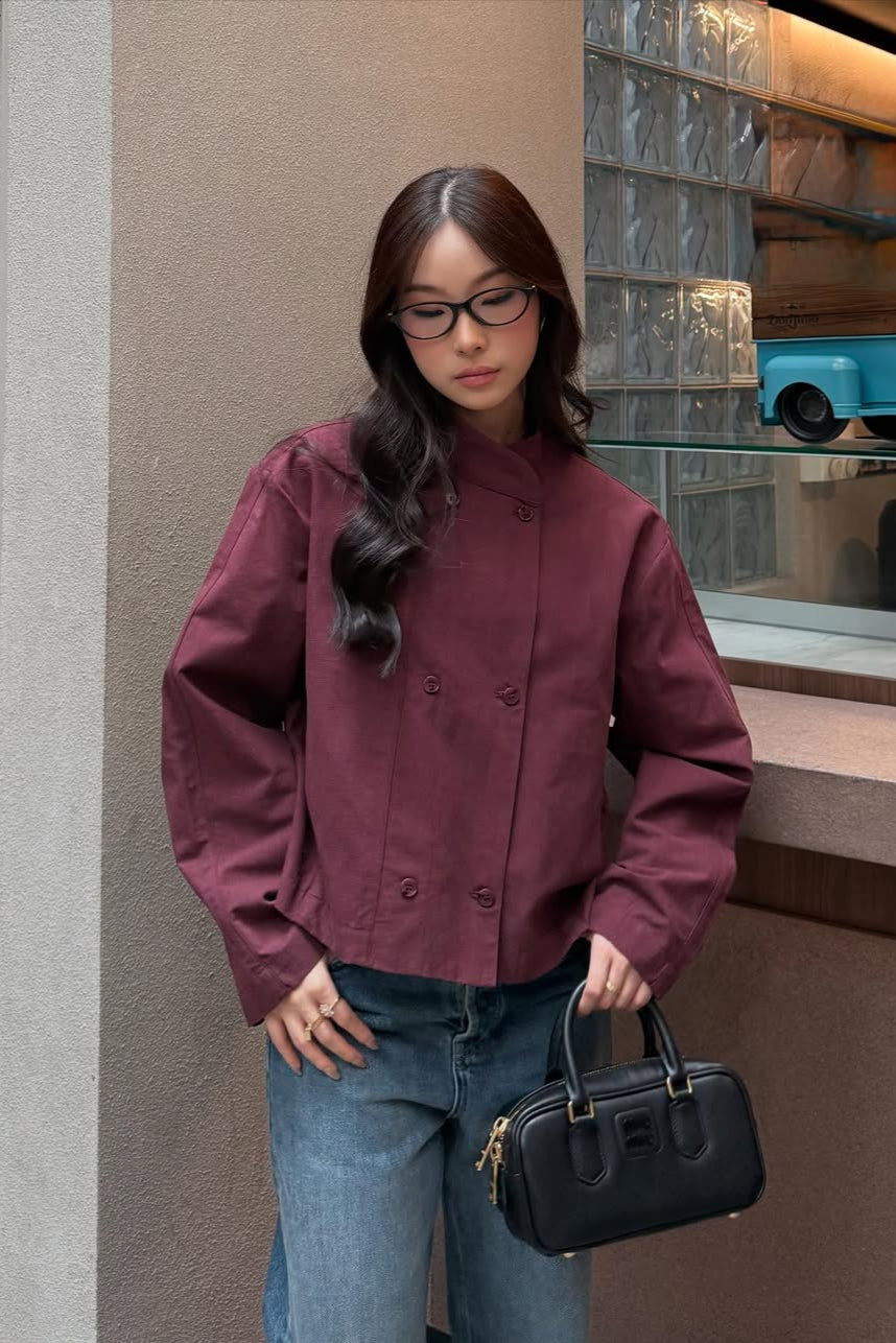 Boya Coats Jakcet - Atasan Wanita Stylish Bahan Cotton Linen HQ